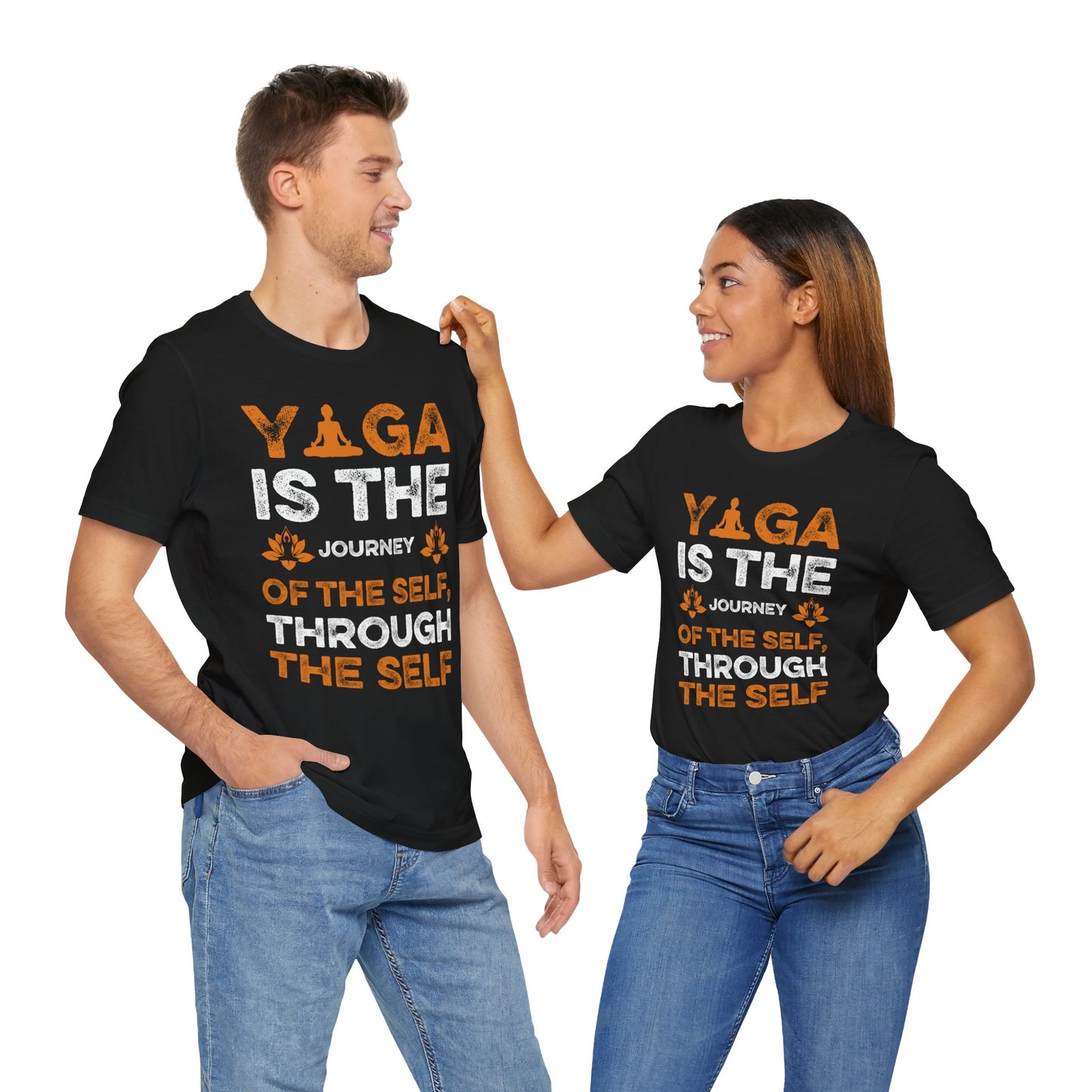 Yoga Is The  Journey Of The Self, Through The Self - Unisex Jersey Short Sleeve Tee