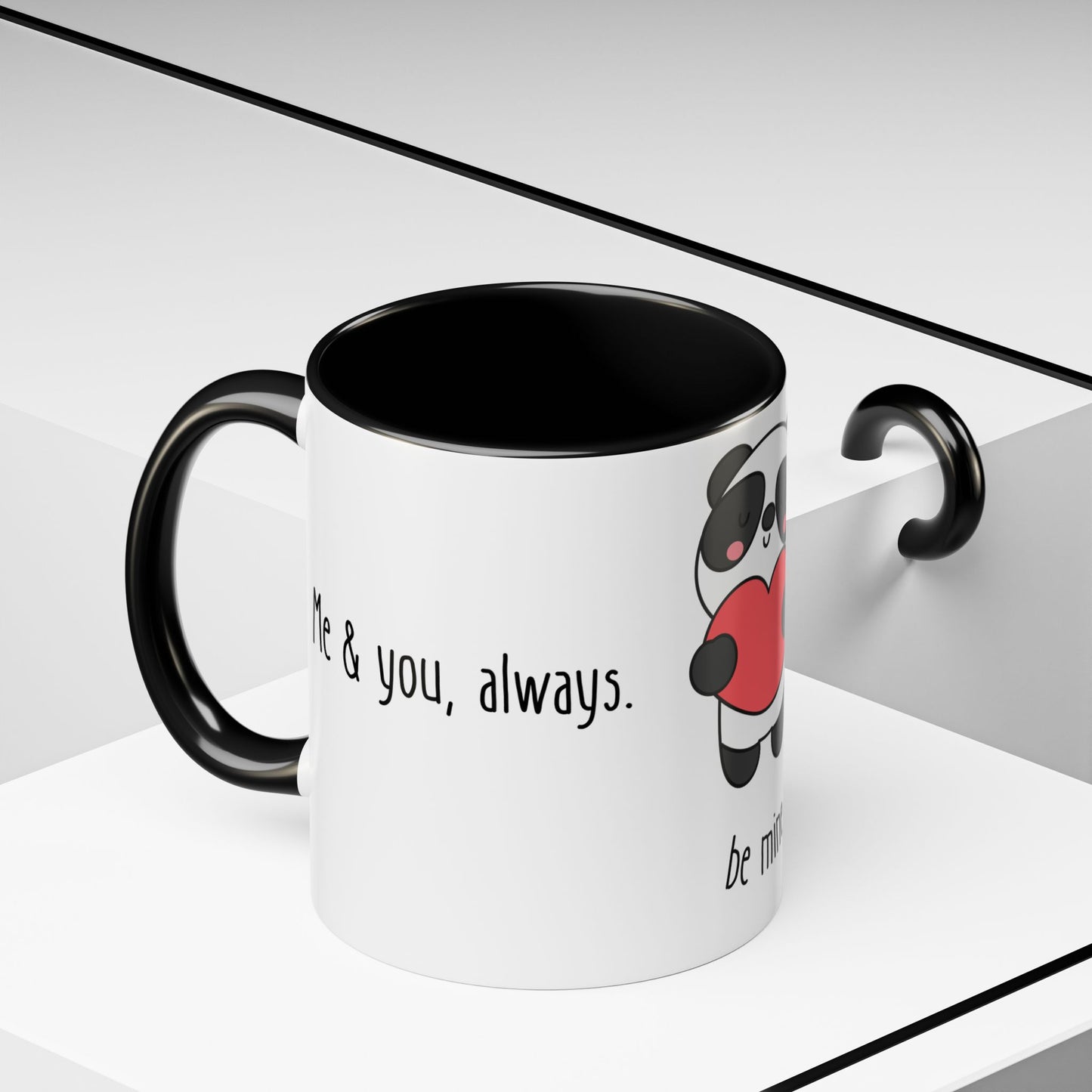 Panda, Be Mine - Accent Coffee Mug (11, 15oz) - 11431