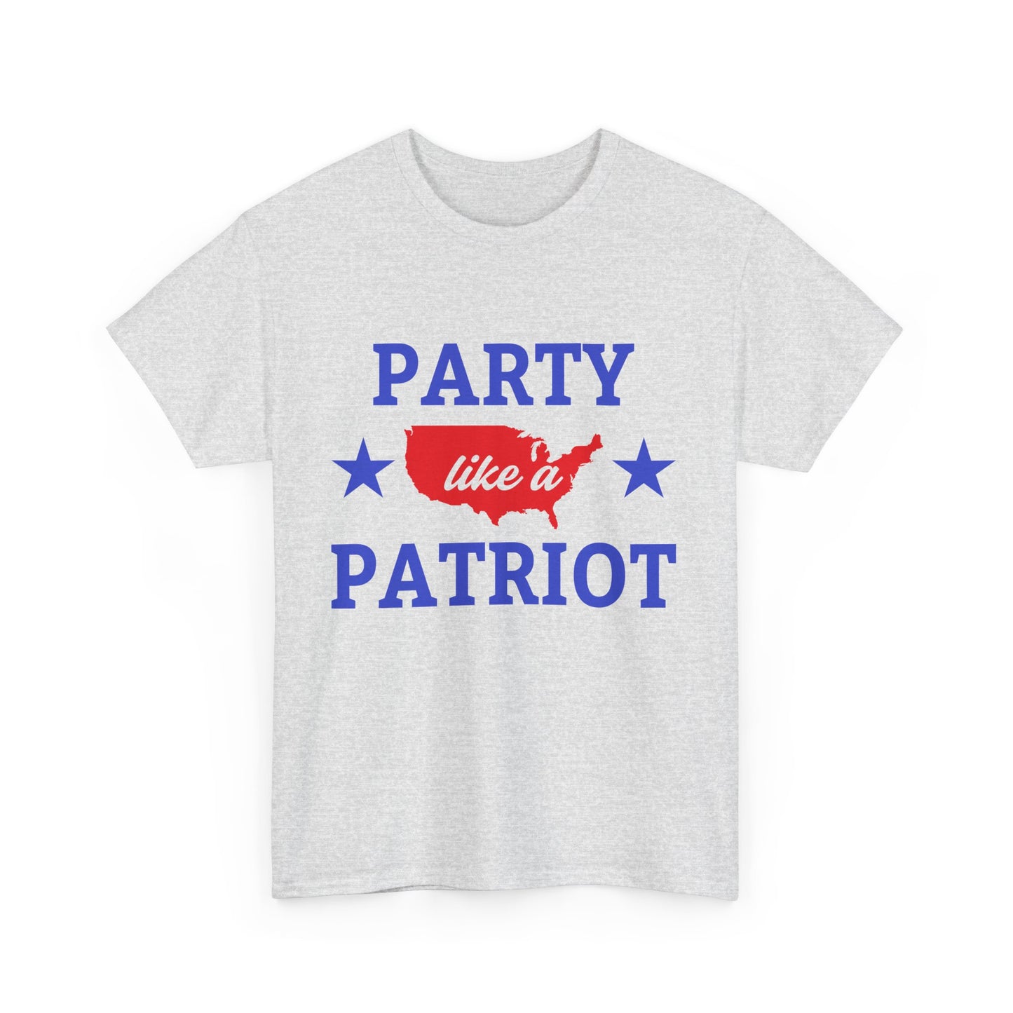 Patriotic Party Tee - Celebrate Independence, Fun Gatherings, BBQs, Gift for Patriots, Unisex Heavy Cotton T-shirt - 13732