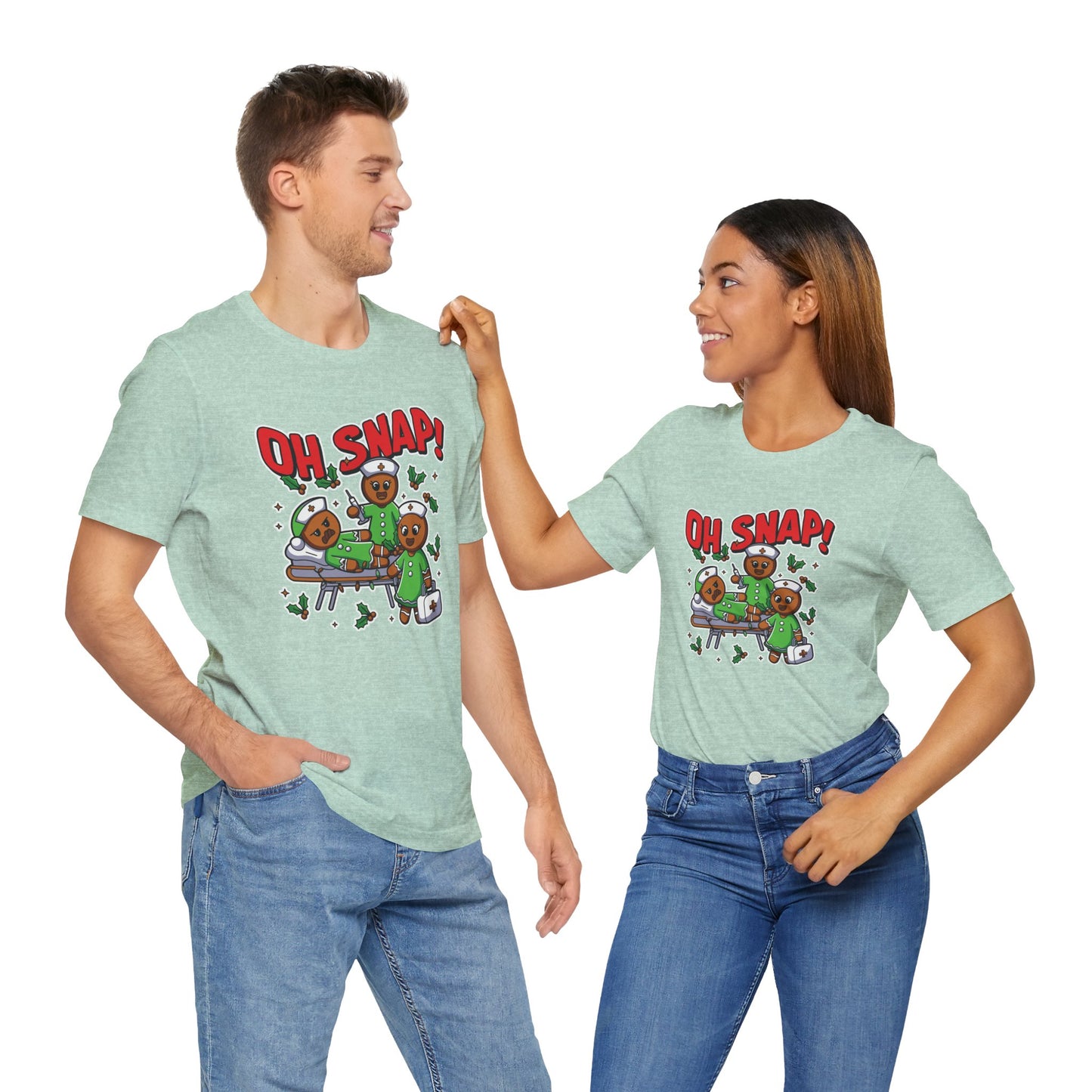 Christmas, Nurse, Oh Snap! - Unisex Jersey Short Sleeve Tee - 10351