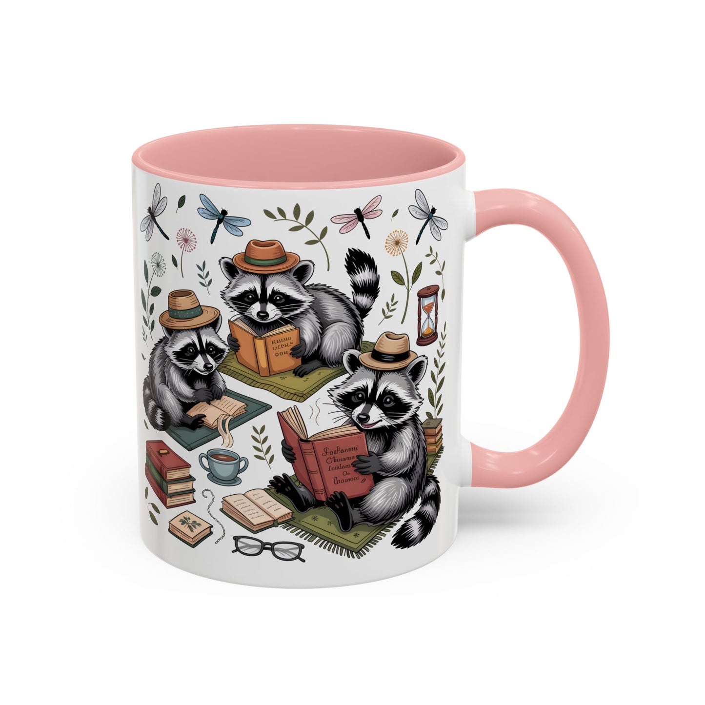 Raccoons Love Books Mug – Cute Reading Coffee Mug Gift for Book Lovers (11oz / 15oz) - 14801
