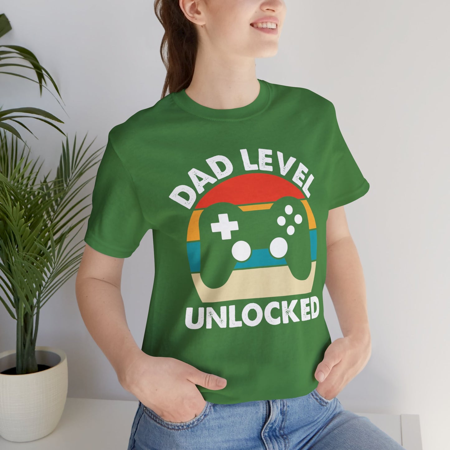 Dad Level Unlocked - Unisex Jersey Short Sleeve Tee