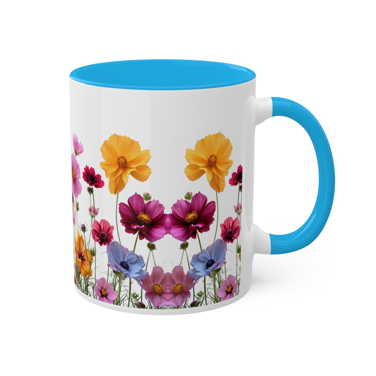 Bright Flowers - Colorful Mugs, 11oz