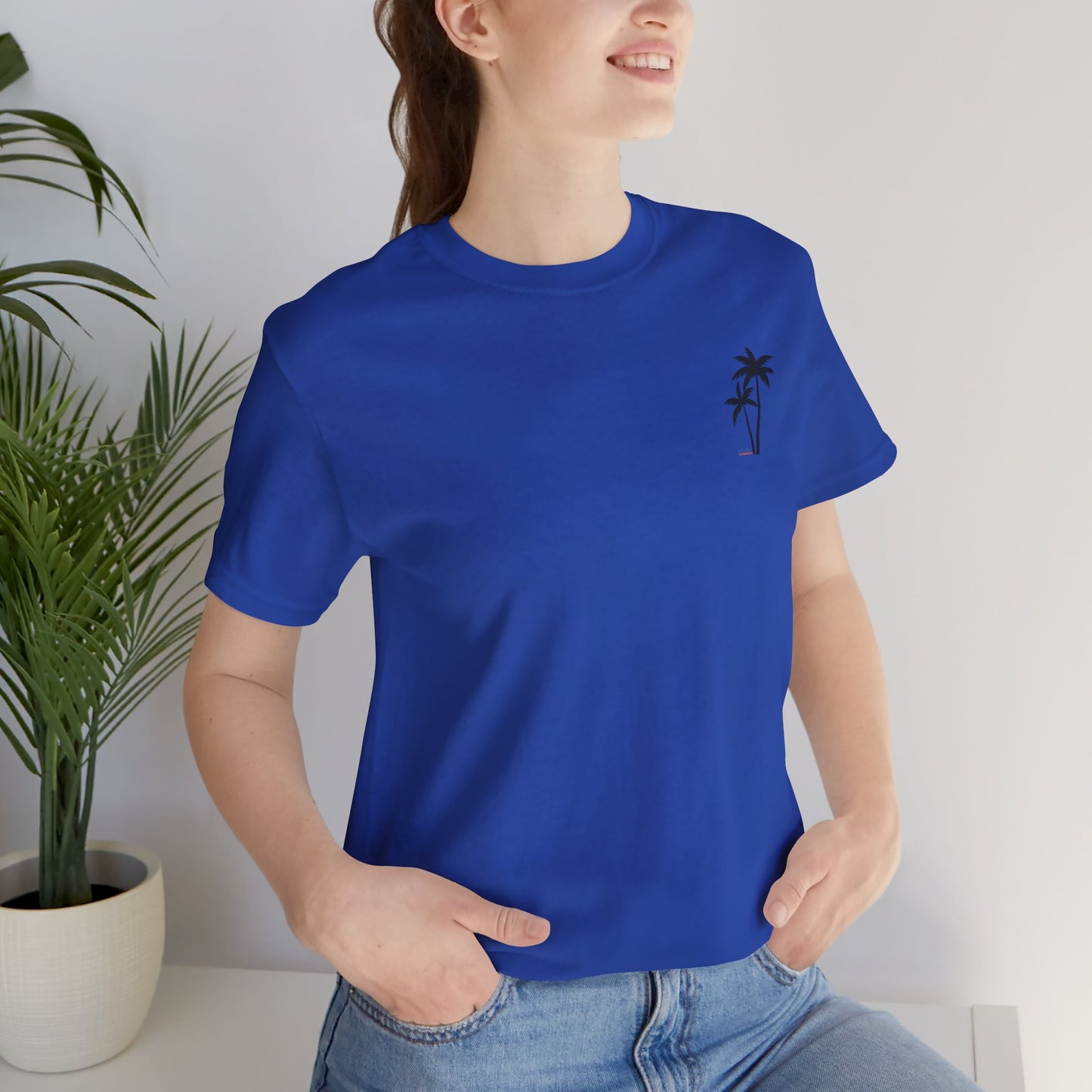 Summer, Palm Tree - Unisex Jersey Short Sleeve Tee - 13317