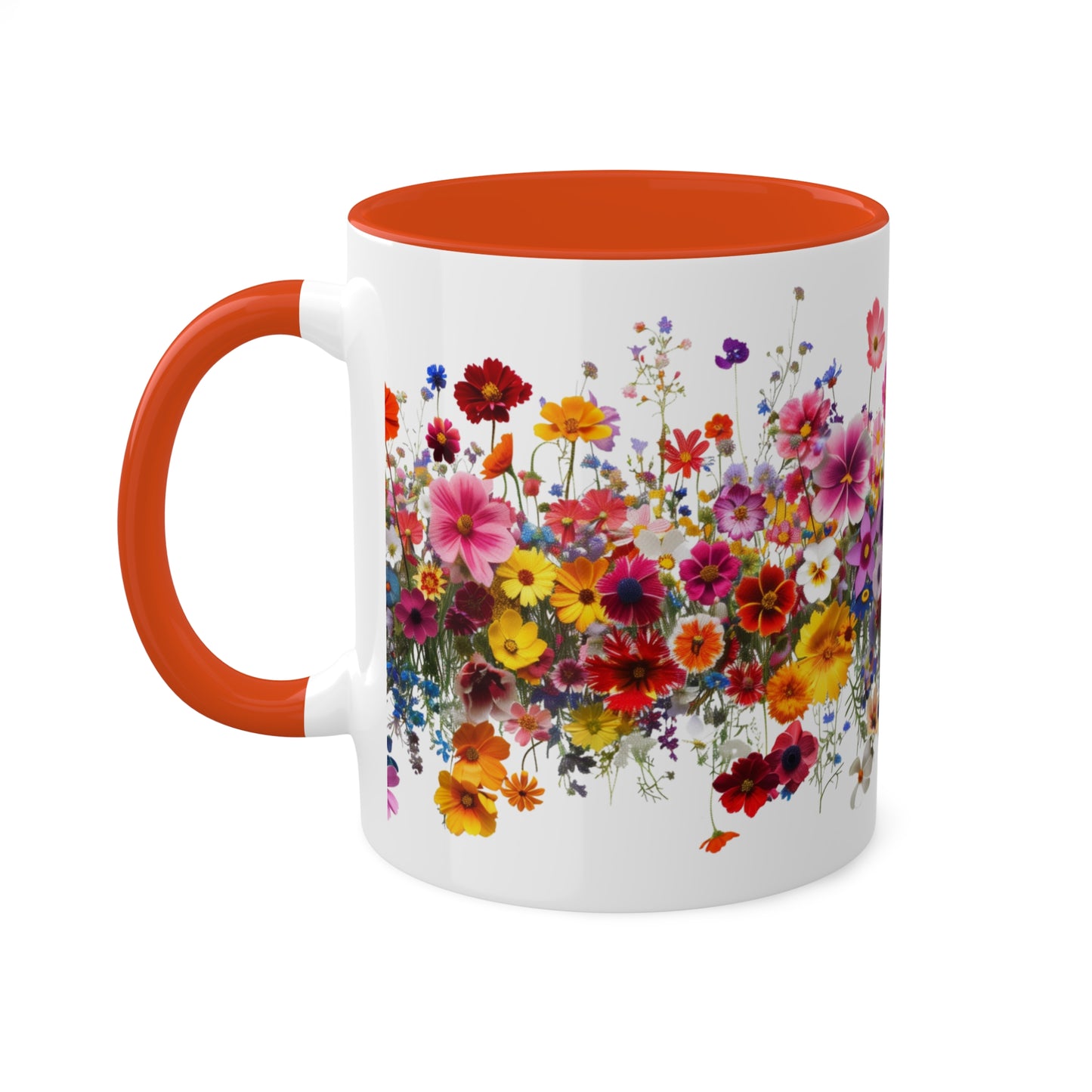 Wild Beauty in Every Petal - Colorful Mugs, 11oz