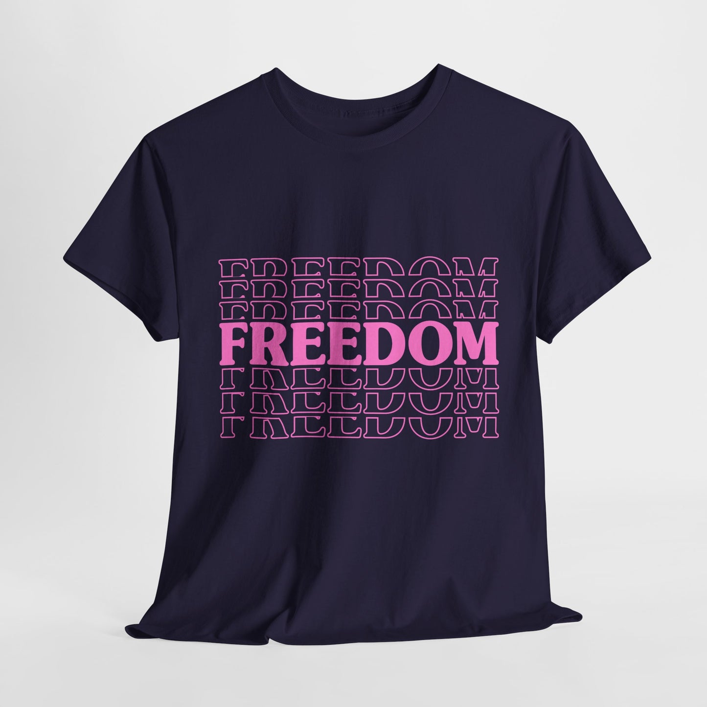 Bold Freedom Graphic Tee, Unisex Heavy Cotton Shirt, Casual Wear, Gift for Freedom Lovers, Statement T-Shirt, Everyday Essentials - 13518