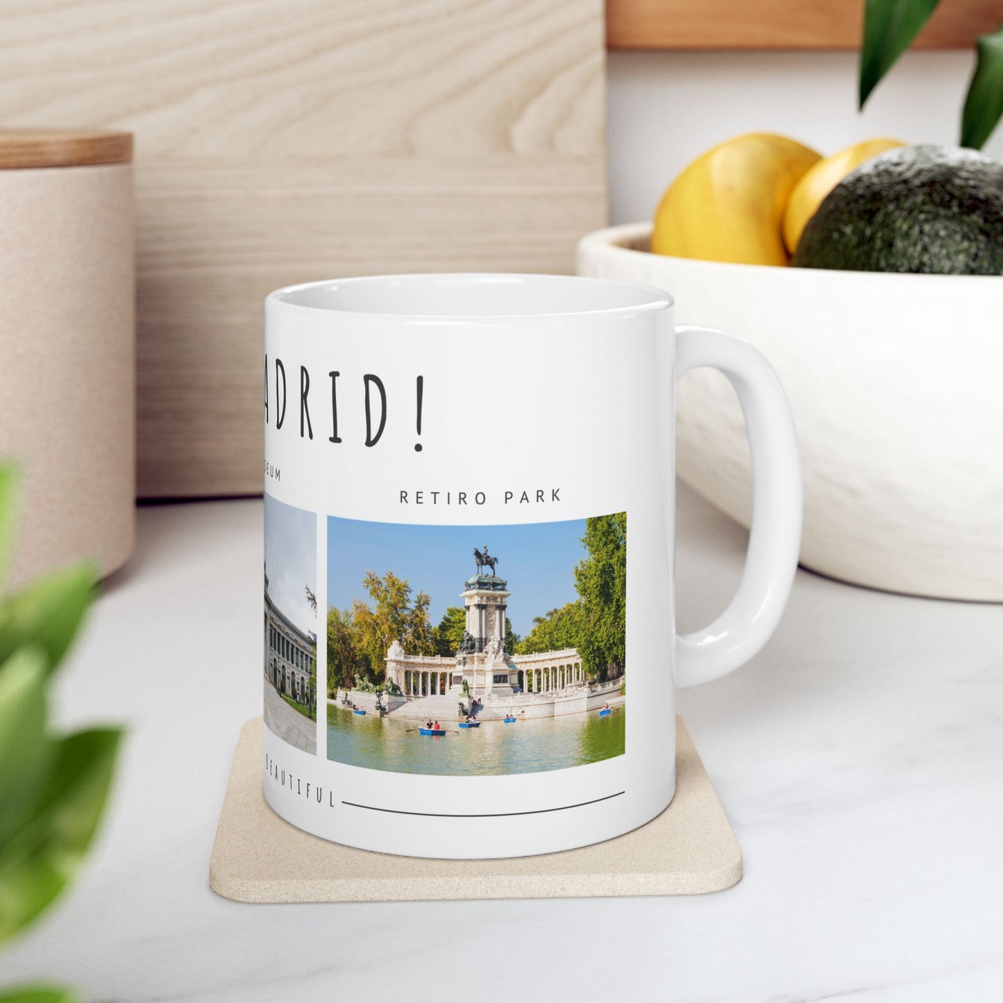 Hello Madrid Ceramic Mug - 11oz & 15oz - Perfect for Travel Lovers - 12027