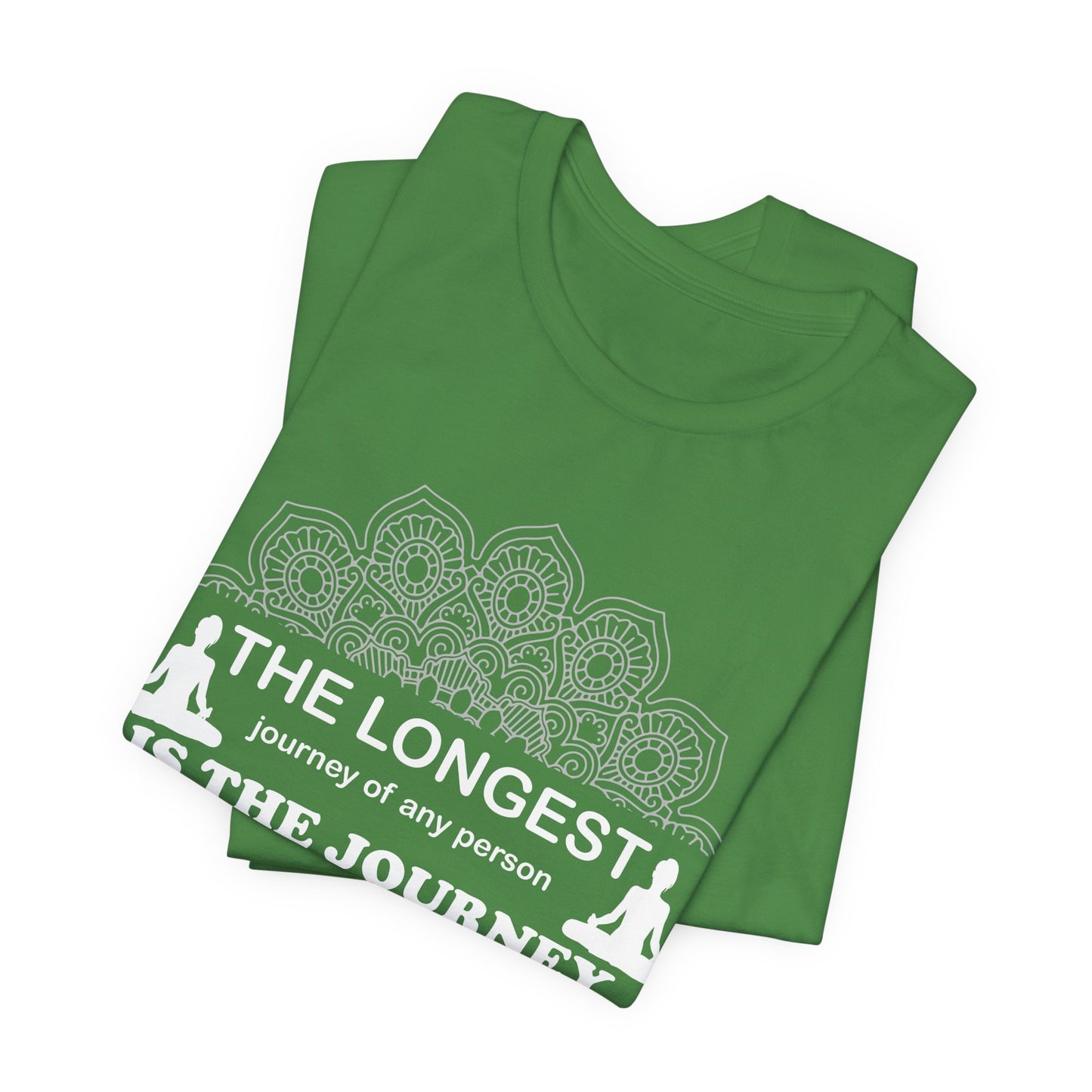 Yoga: The Longest Journey Of Any Person Is The Journey Inward - Unisex Jersey Short Sleeve Tee