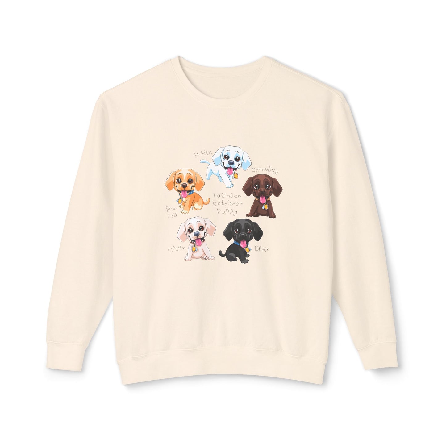 Puppies - Unisex Lightweight Crewneck Sweatshirt - 10263