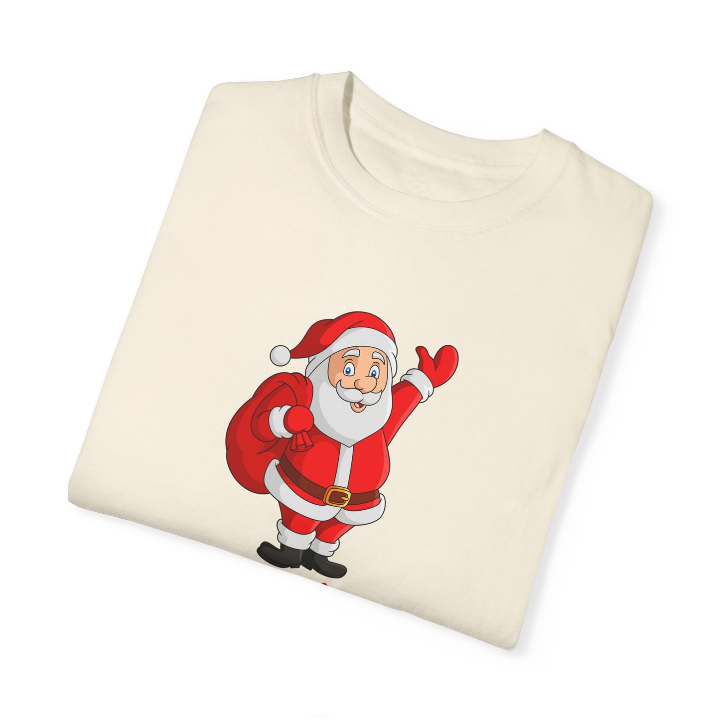 Santa: Merry Christmas - Unisex Garment-Dyed T-shirt