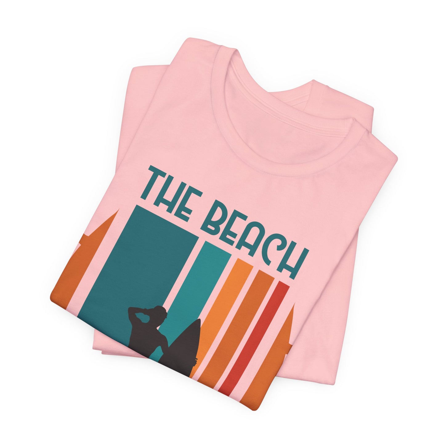 The Beach Is My Happy Place - Unisex Jersey Short Sleeve Tee - 13131