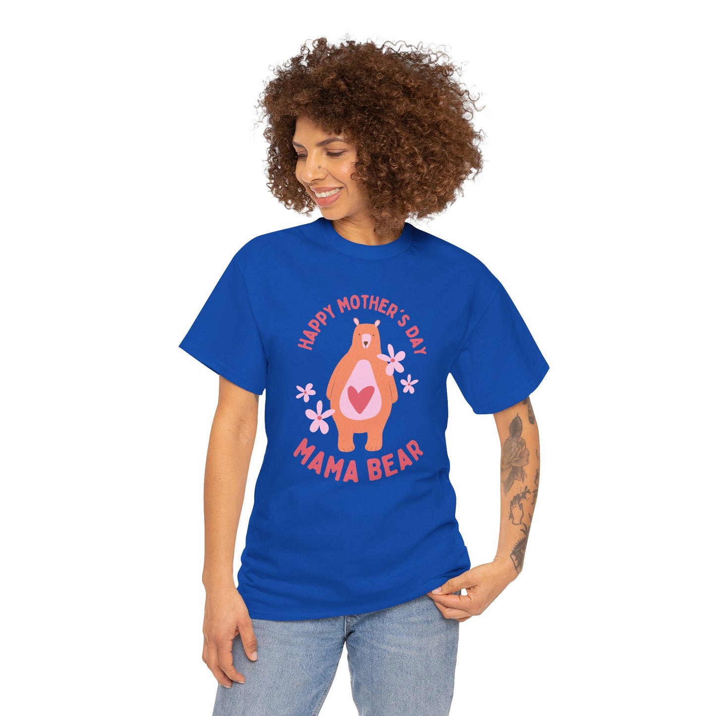 Mama Bear, Love From Jamie & Anna, Names Customizable - Unisex Heavy Cotton Tee - 11775