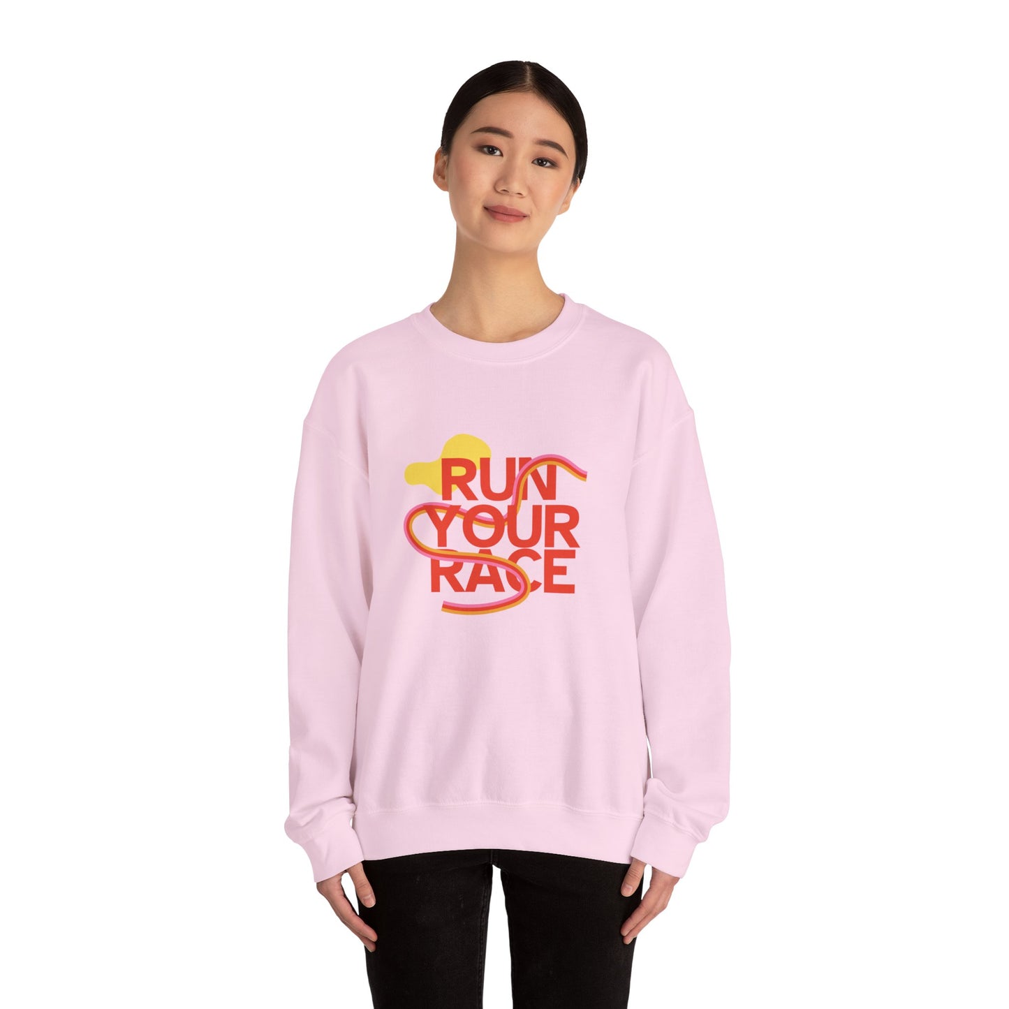 Run Your Race - Unisex Heavy Blend™ Crewneck Sweatshirt