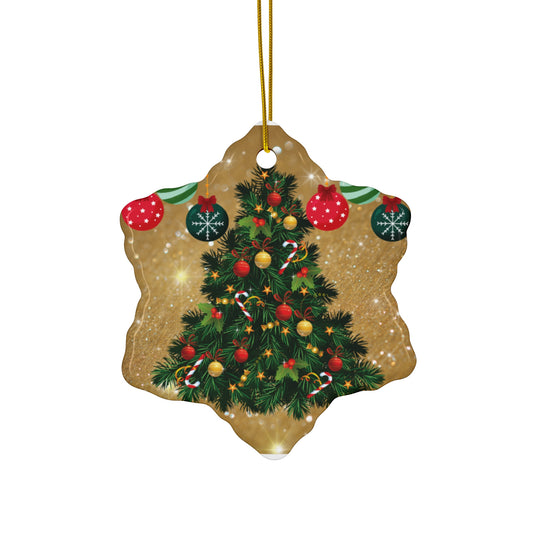 Timeless Tree  - Ceramic Ornament, 4 Shapes