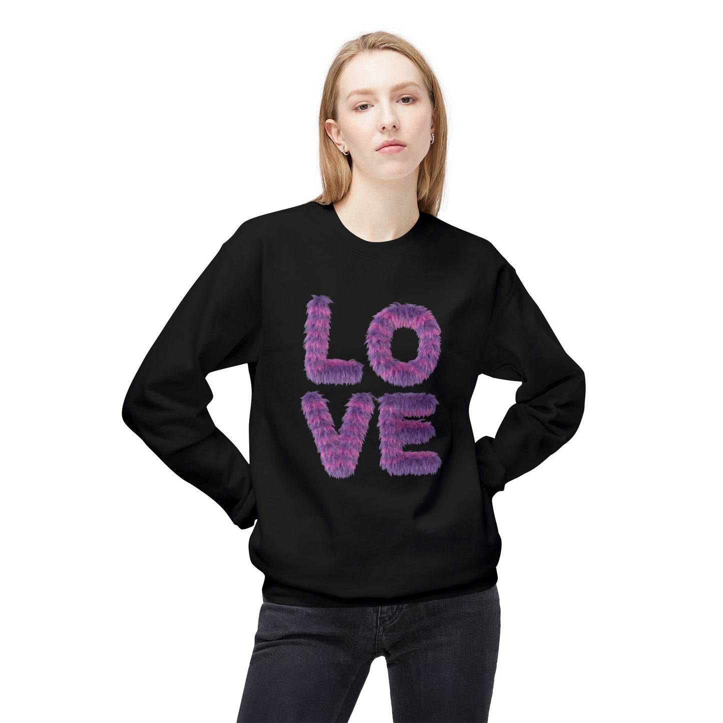 Love - Unisex Midweight Softstyle Fleece Crewneck Sweatshirt - 11558