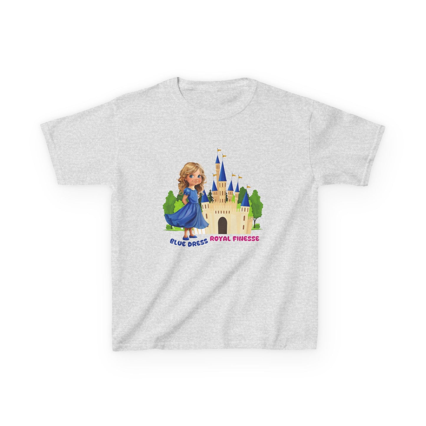 Blue Dress Princess, Royal Finesse - Kids Heavy Cotton™ Tee - 11637