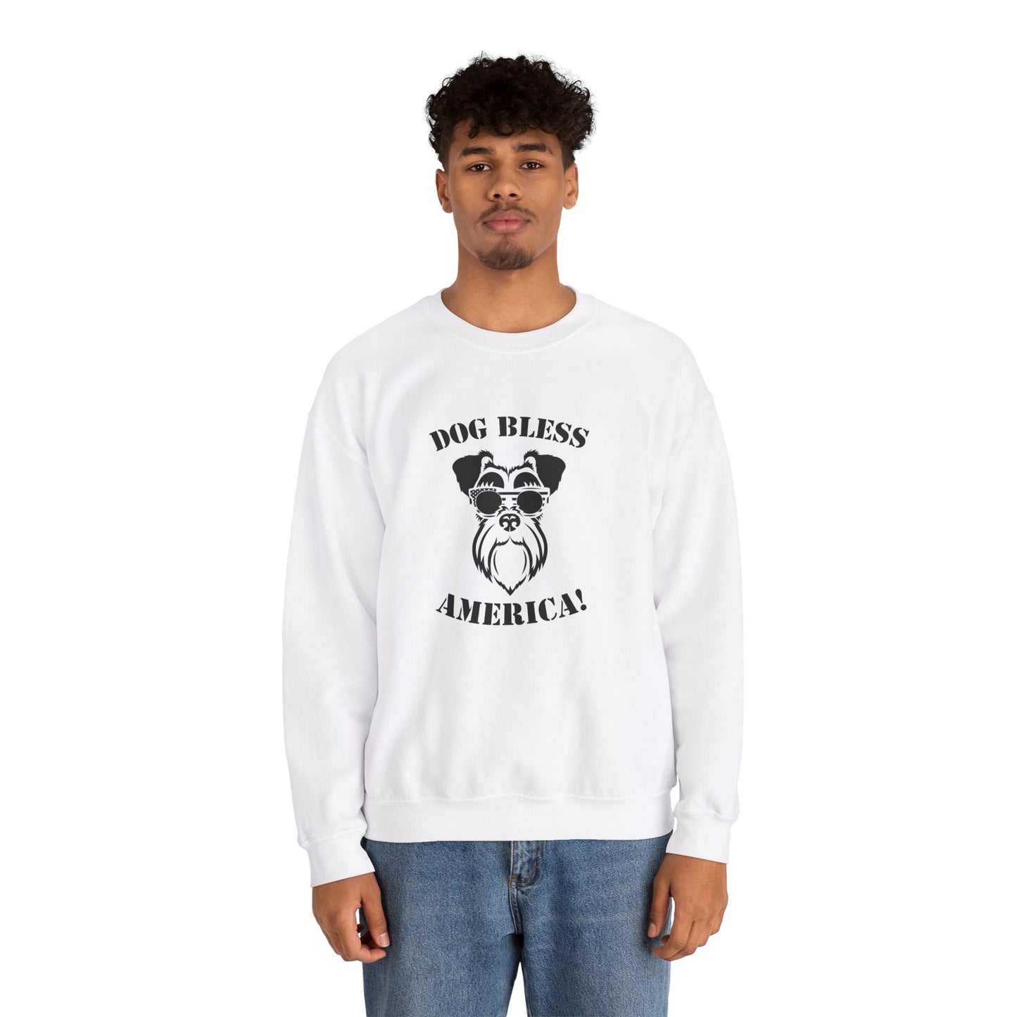 Dog Bless America! - Unisex Heavy Blend™ Crewneck Sweatshirt