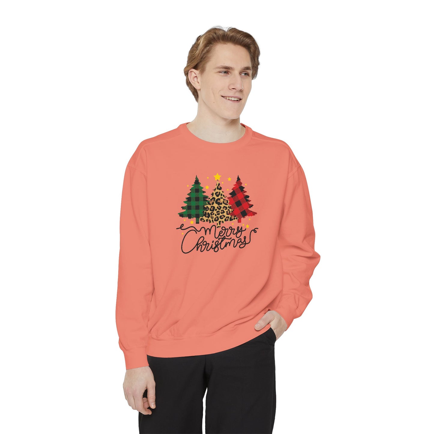 Christmas Trees - Unisex Garment-Dyed Sweatshirt - 10172