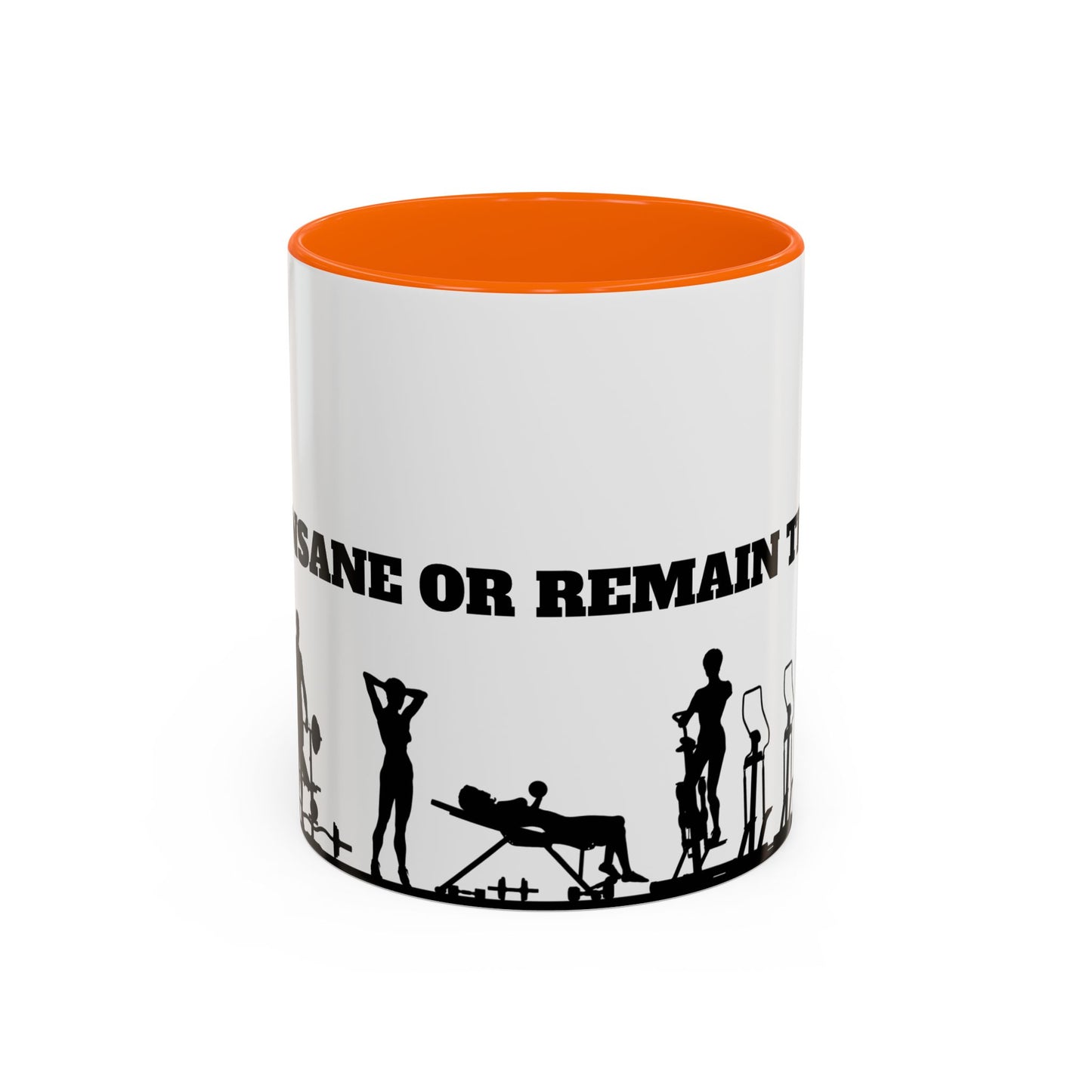 Train Insane Or Remain The Same - Accent Coffee Mug (11, 15oz) - 10857