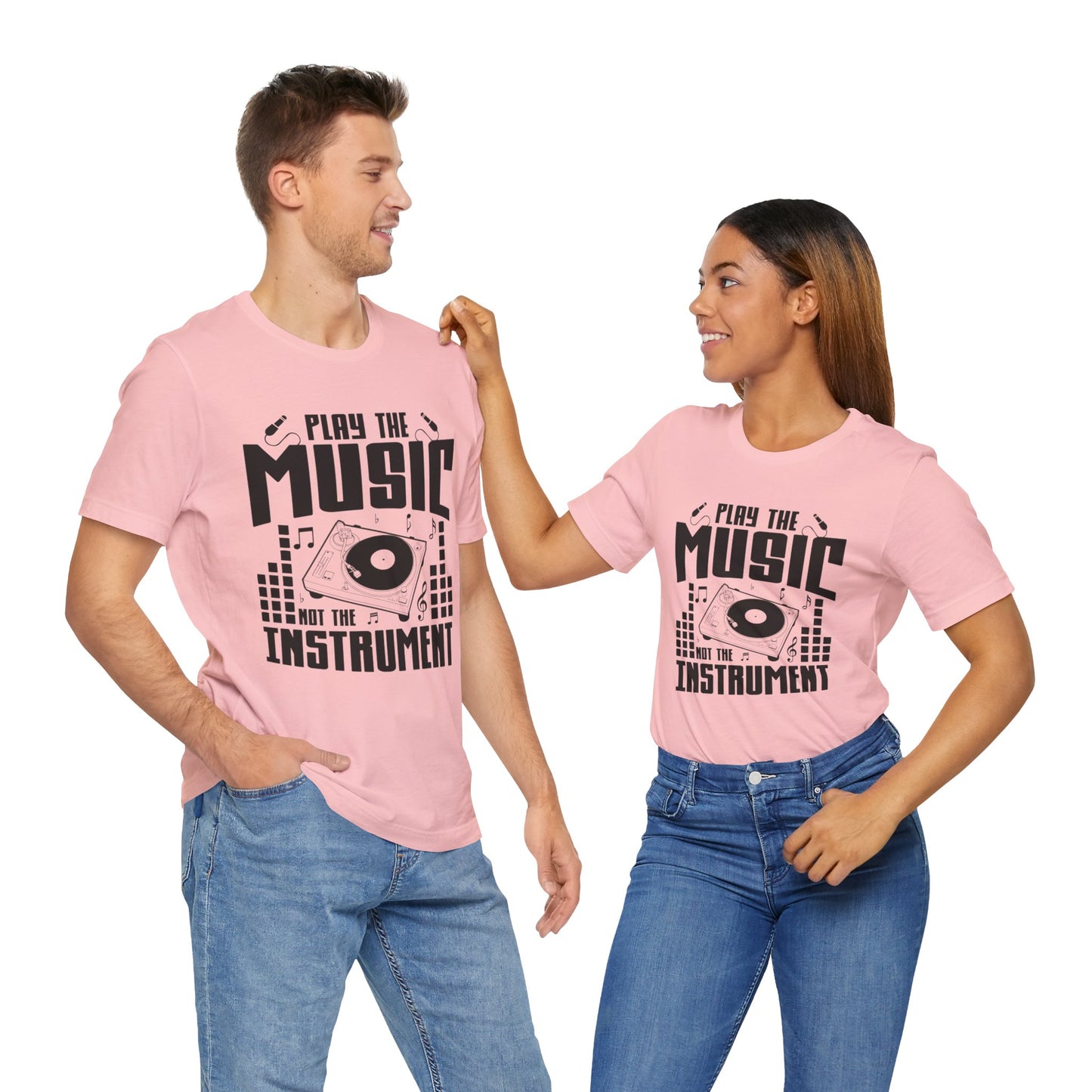 Play The Music Instrument - Unisex Jersey Short Sleeve Tee