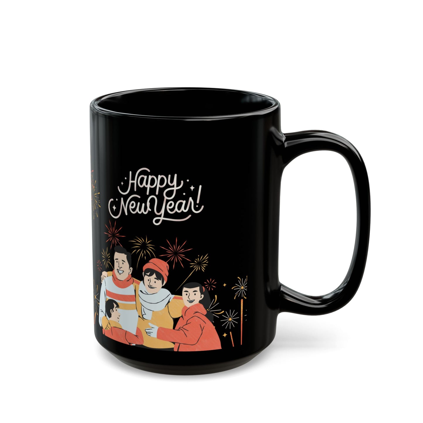 Welcome to The New Chapter, Happy New Year - Black Mug (11oz, 15oz) - 10892