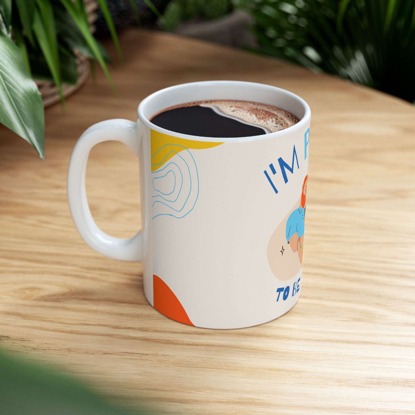 Proud Parent Ceramic Mug, Family Gift, Coffee Cup for Parents, Personalized Parent Mug, Mom Dad Kid Gift - 14053