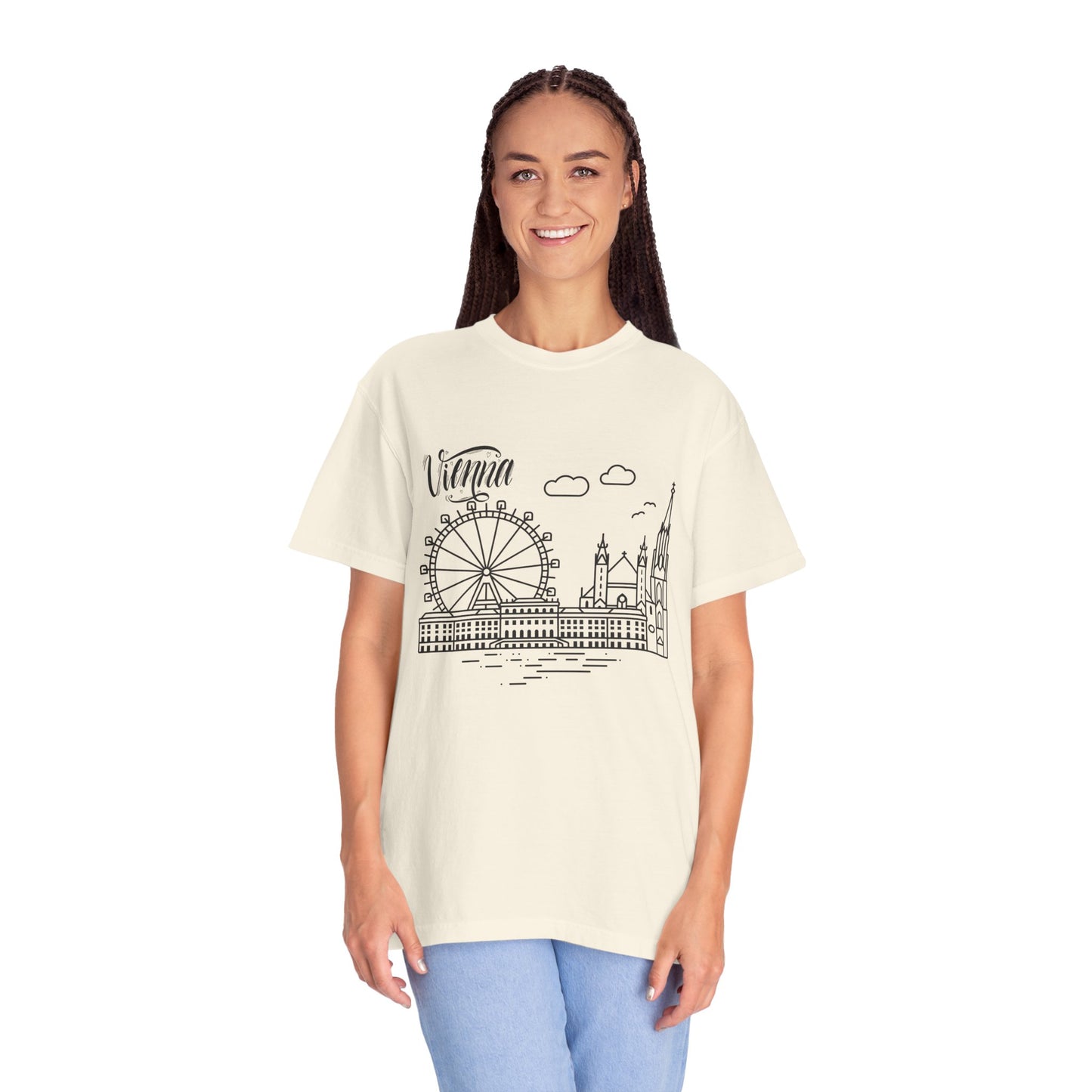 Vienna Unisex Garment-Dyed T-Shirt - Travel Souvenir Tee - 12205