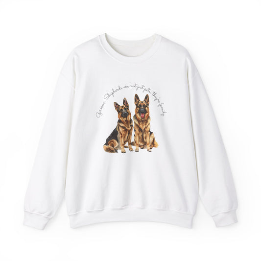 German Shepherds are not just pets; they're family - Unisex Heavy Blend™ Crewneck Sweatshirt