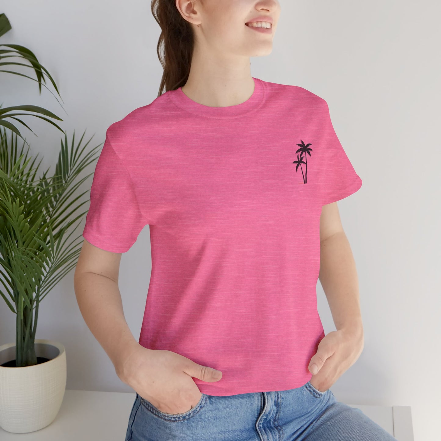 Summer, Palm Tree - Unisex Jersey Short Sleeve Tee