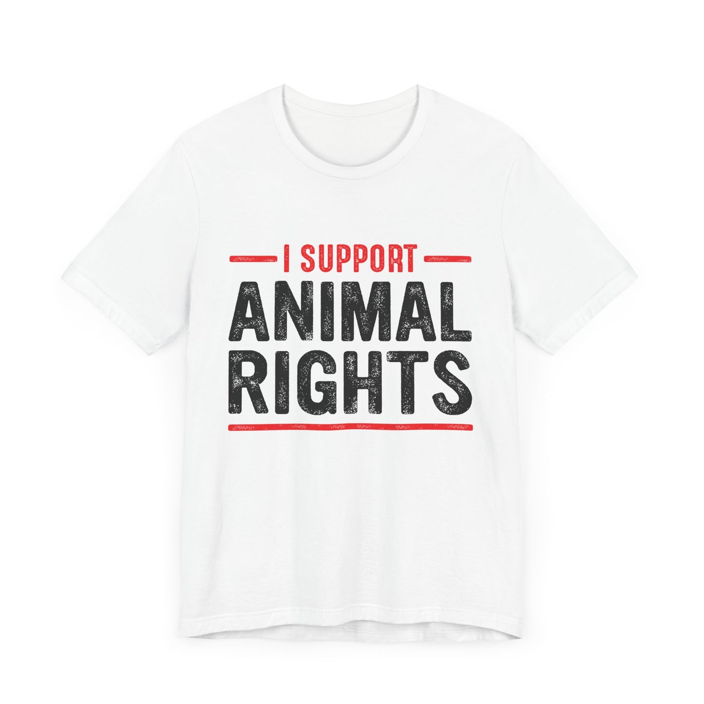 Vegan: I Support Animal Rights - Unisex Jersey Short Sleeve Tee