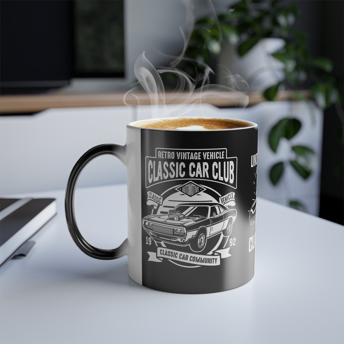 Never Underestimate An Old Man With A Classic Car - Color Morphing Mug, 11oz