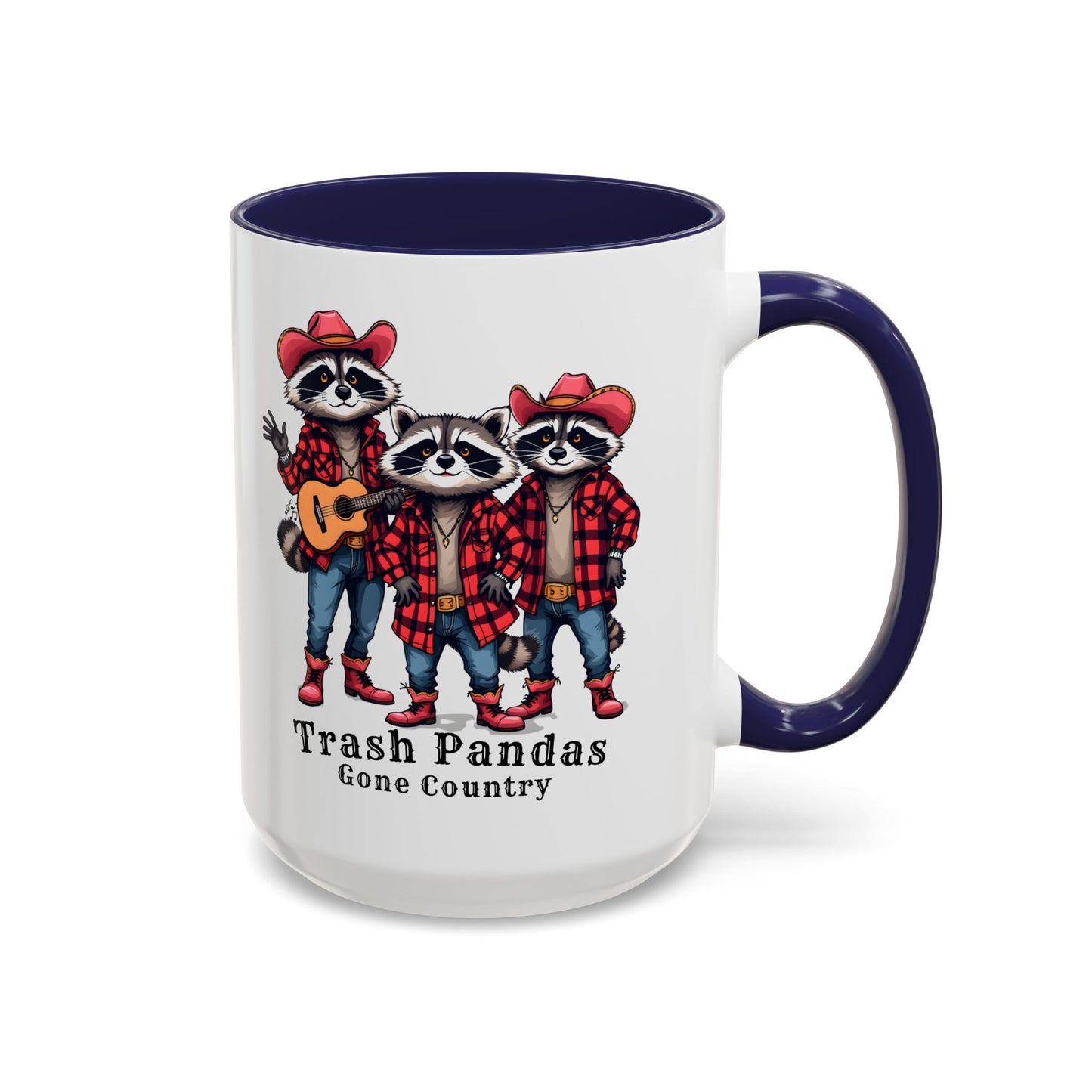 Trash Pandas Gone Country Mug – Funny Raccoon Band Coffee Mug Gift - 14860