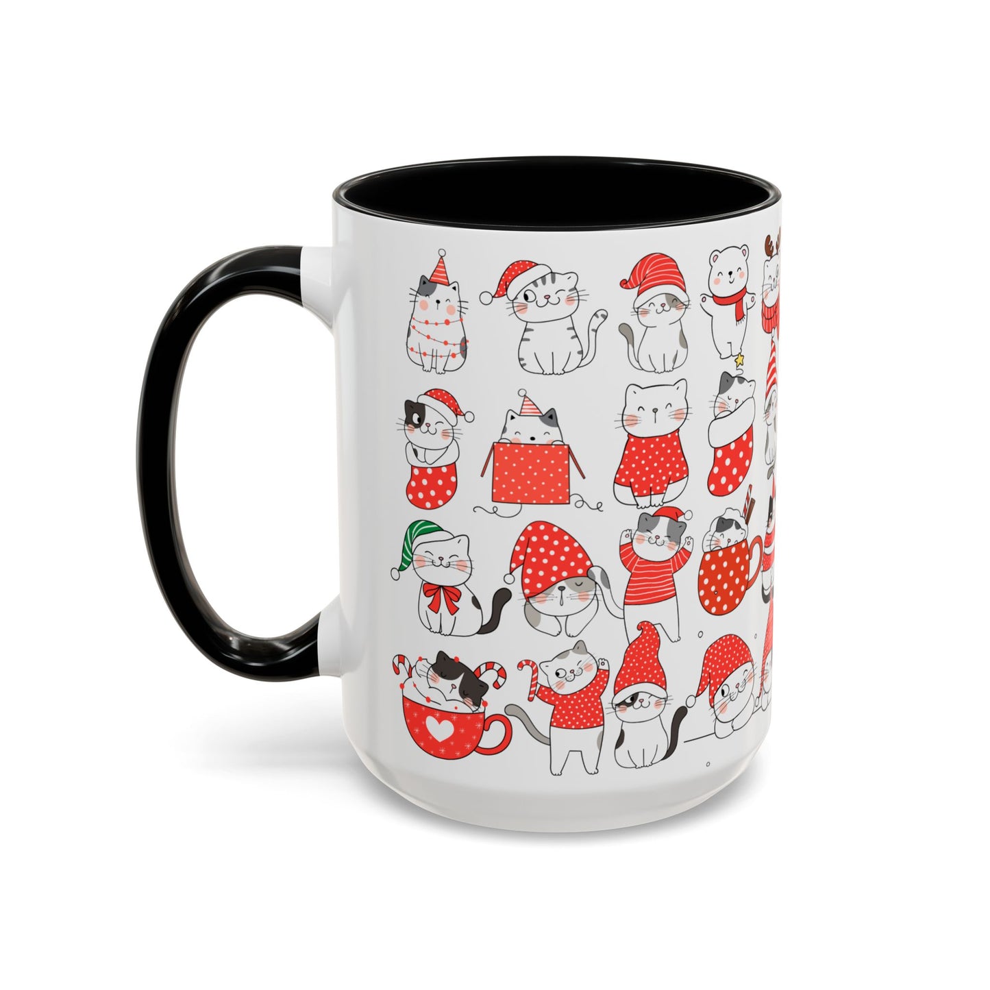 Christmas Cats - Accent Coffee Mug (11, 15oz) - 10290