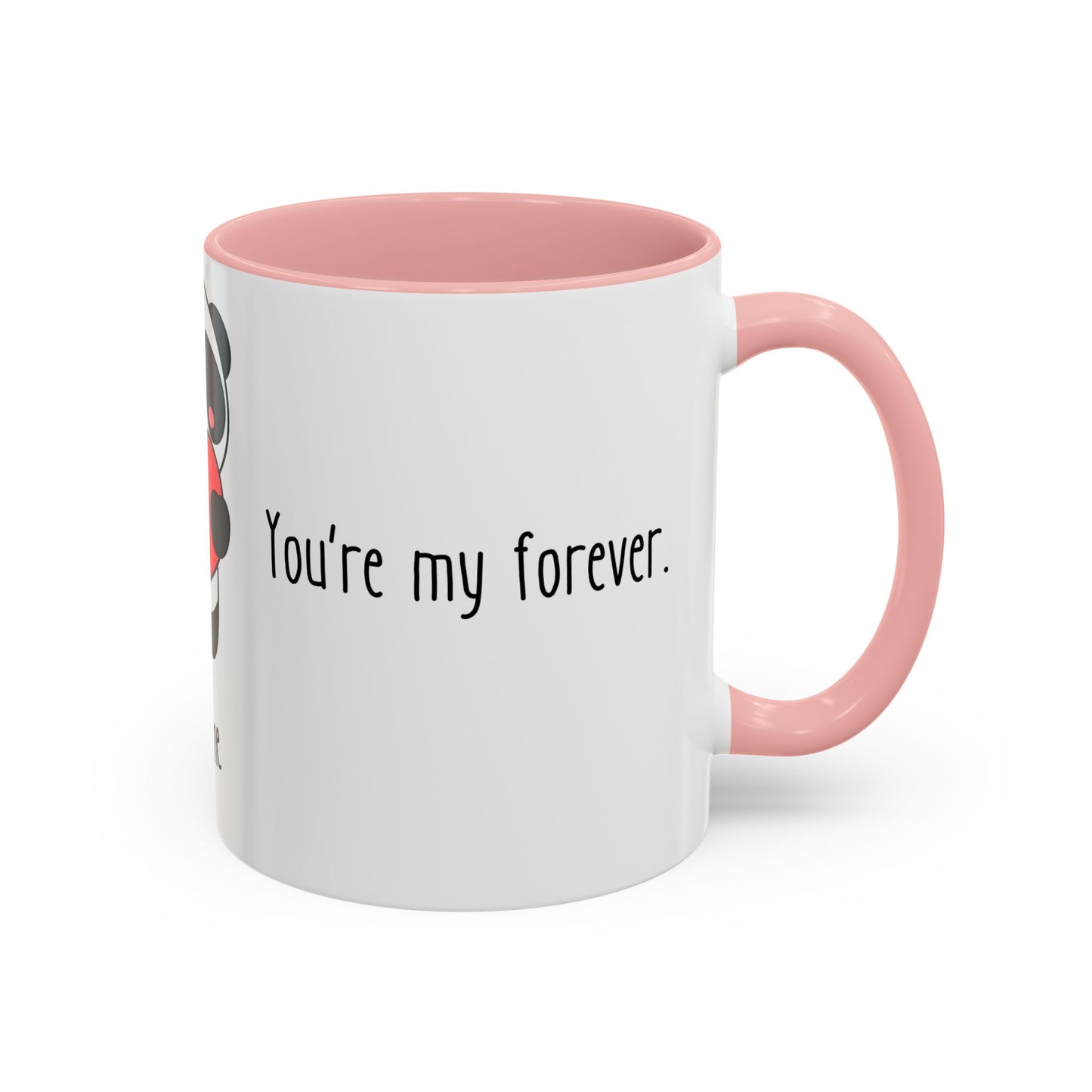 Panda, Be Mine - Accent Coffee Mug (11, 15oz) - 11431
