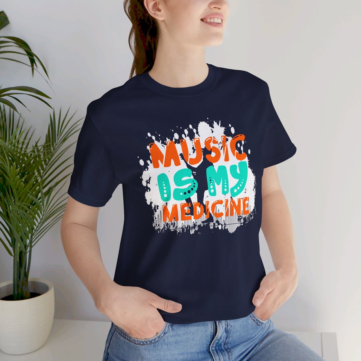 Music Is My Medicine - Unisex Jersey Short Sleeve Tee