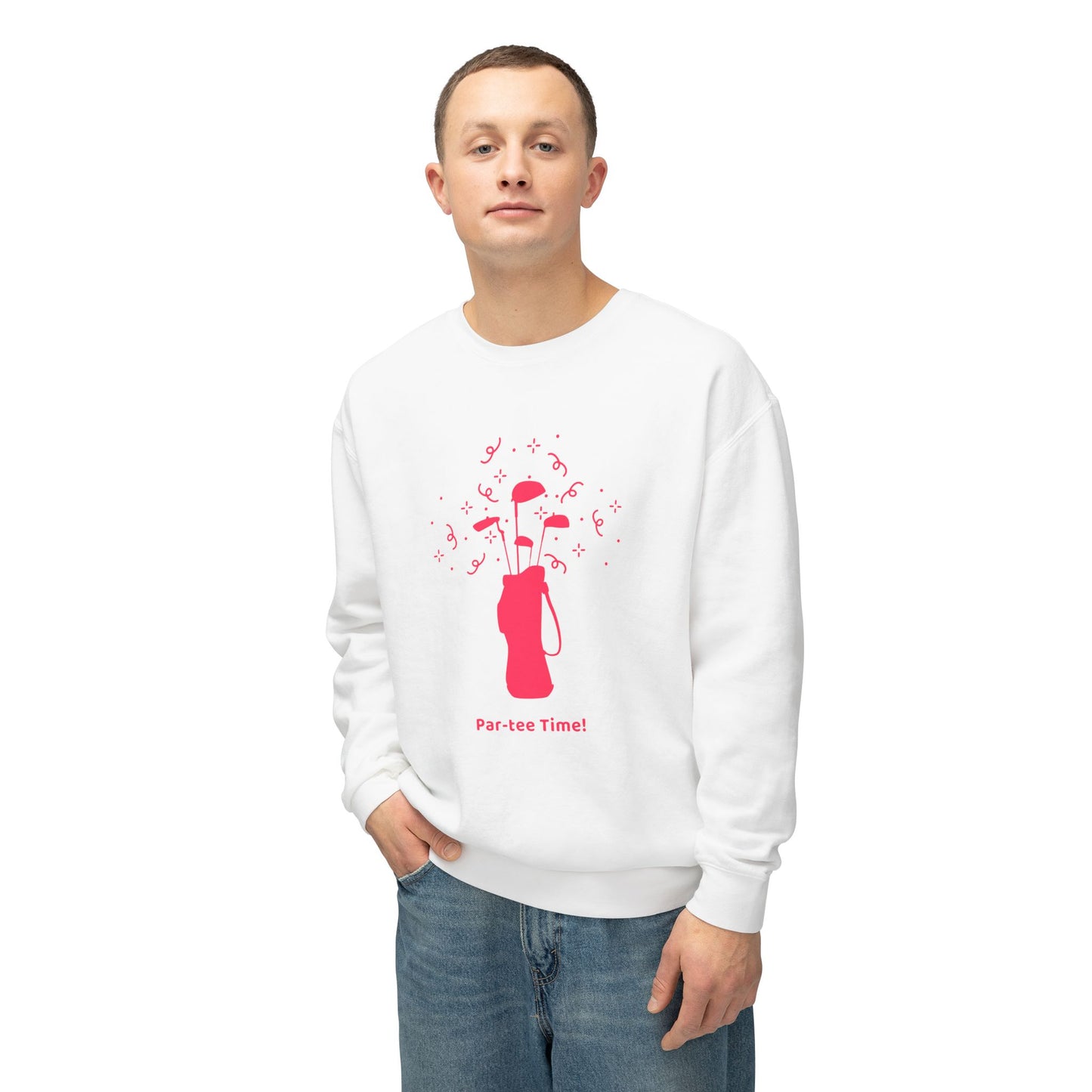 Golf, Per-tee Time! - Unisex Lightweight Crewneck Sweatshirt - 10582