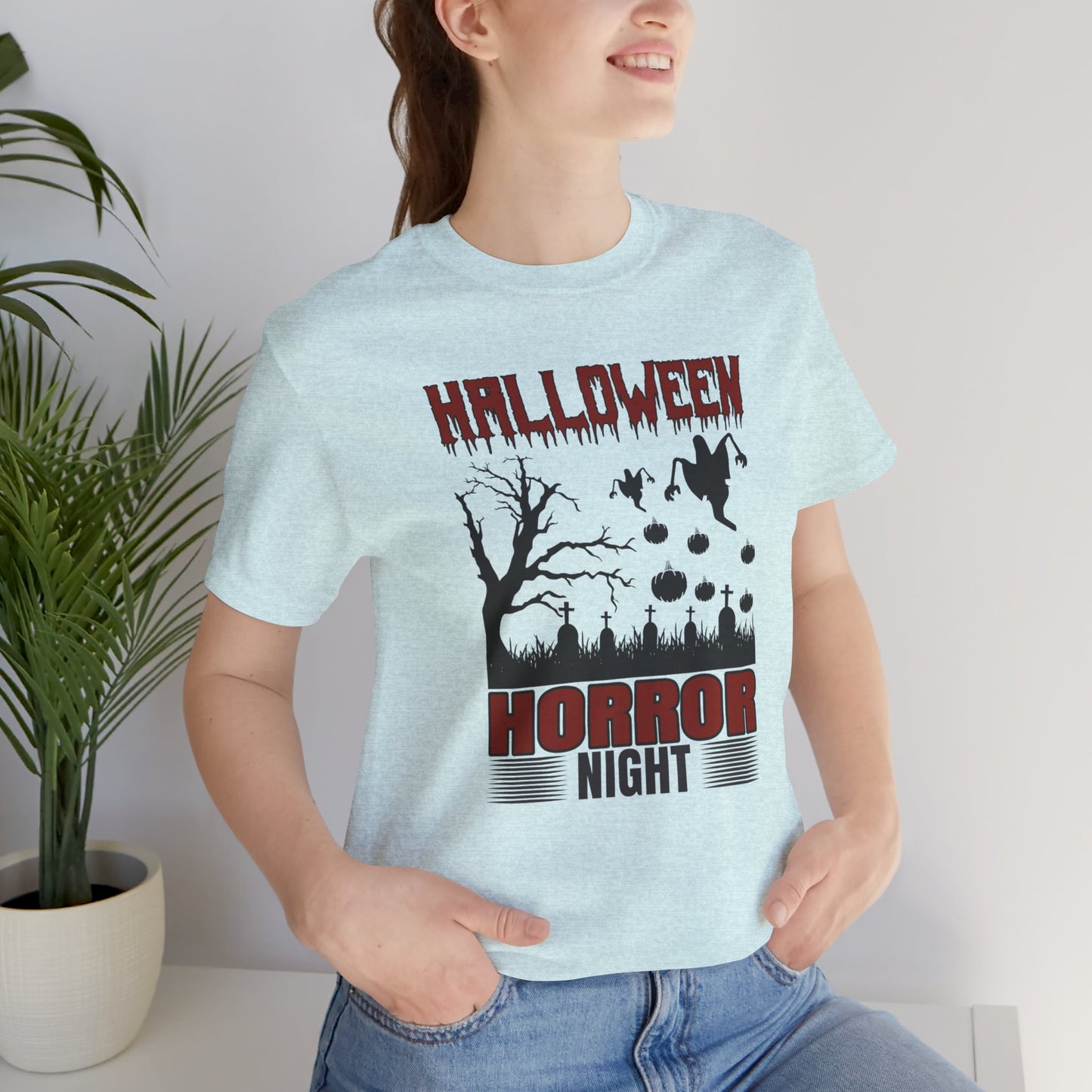 Halloween, Horror Night - Unisex Jersey Short Sleeve Tee