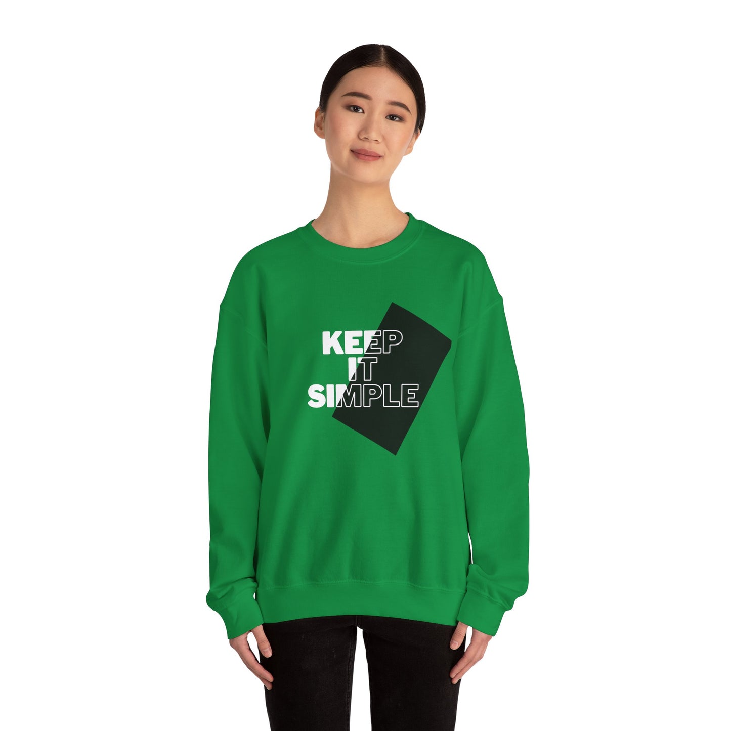 Keep It Simple - Unisex Heavy Blend™ Crewneck Sweatshirt | Crew neck,DTG,Embroidery,Men's Clothing,Neck Labels,Regular fit,Sweatshirts,TikTok,Unisex,Women's Clothing