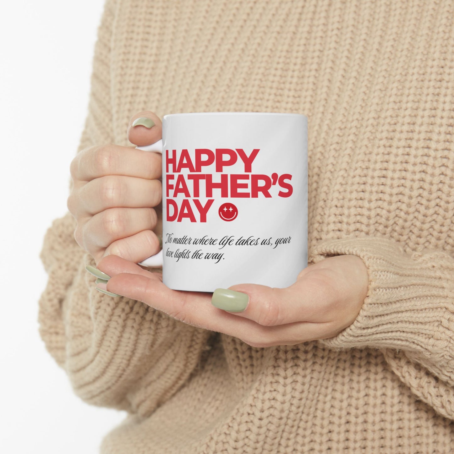Happy Father's Day Ceramic Mug – Gift for Fathers, Coffee Lover Mug - 14014