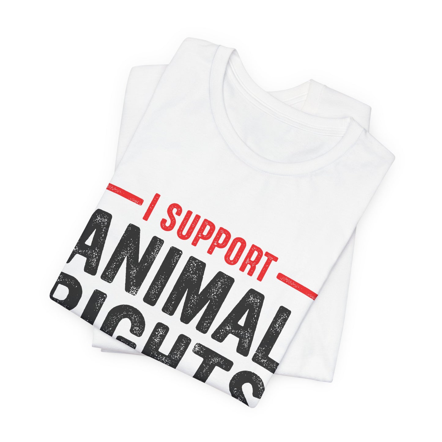 Vegan: I Support Animal Rights - Unisex Jersey Short Sleeve Tee