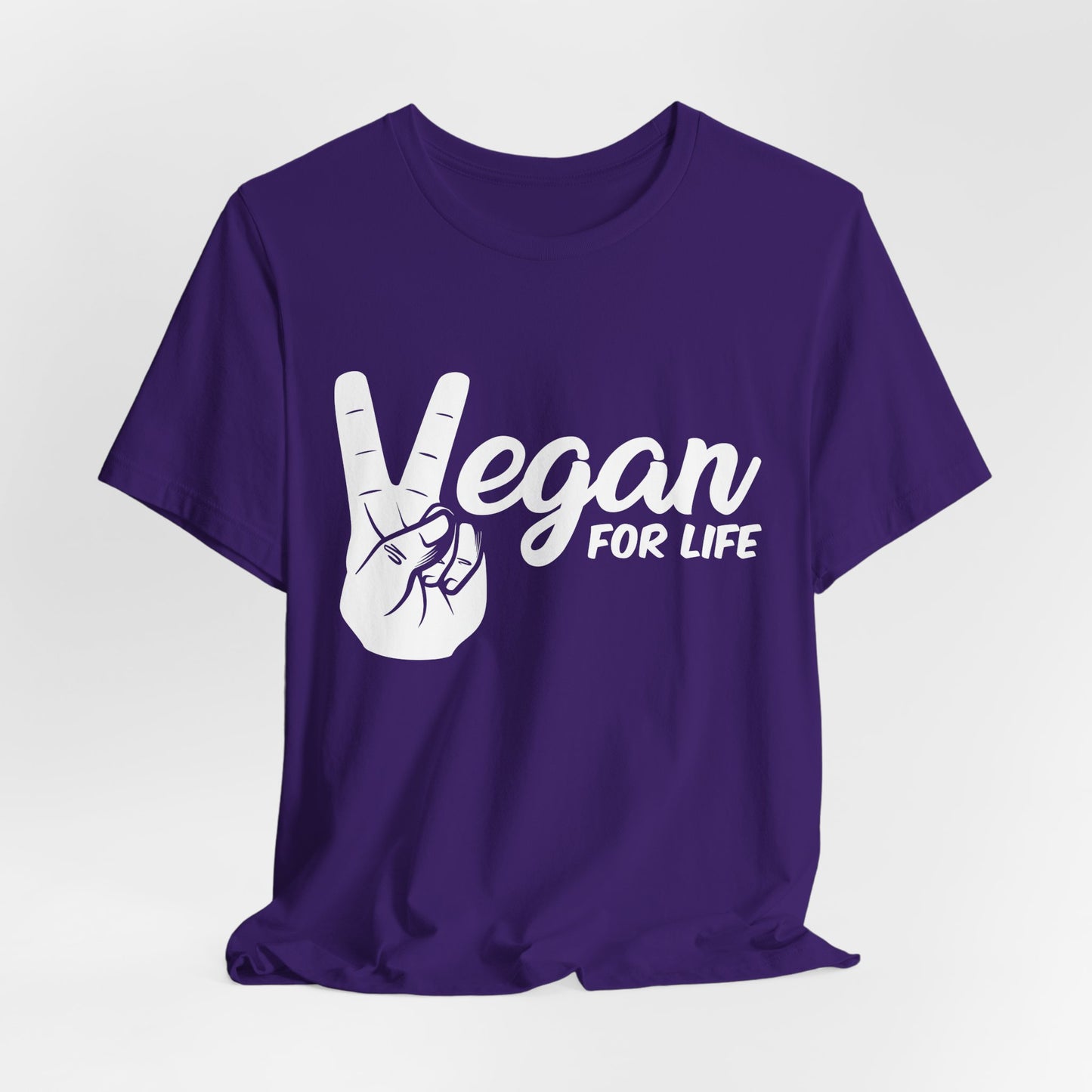 Vegan For Life - Unisex Jersey Short Sleeve Tee - 12381