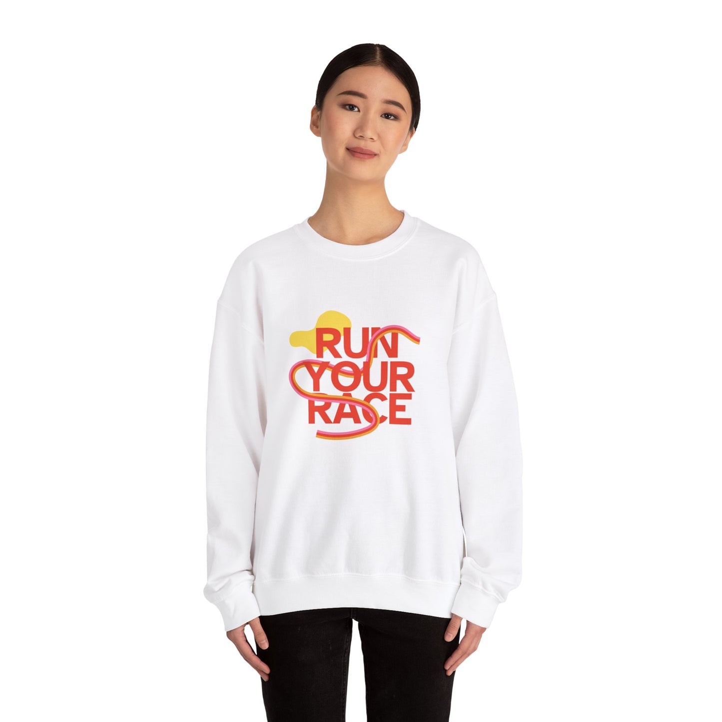 Run Your Race - Unisex Heavy Blend™ Crewneck Sweatshirt