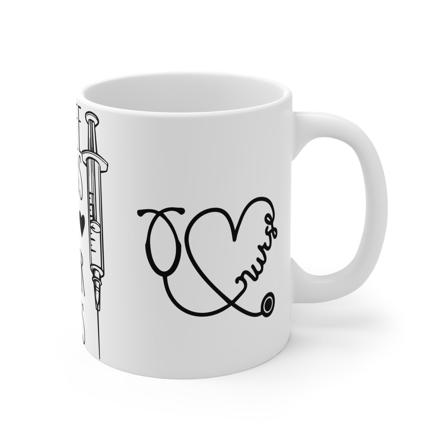 Nurse: Coffee Scrubs & Rubber Gloves - Mug 11oz