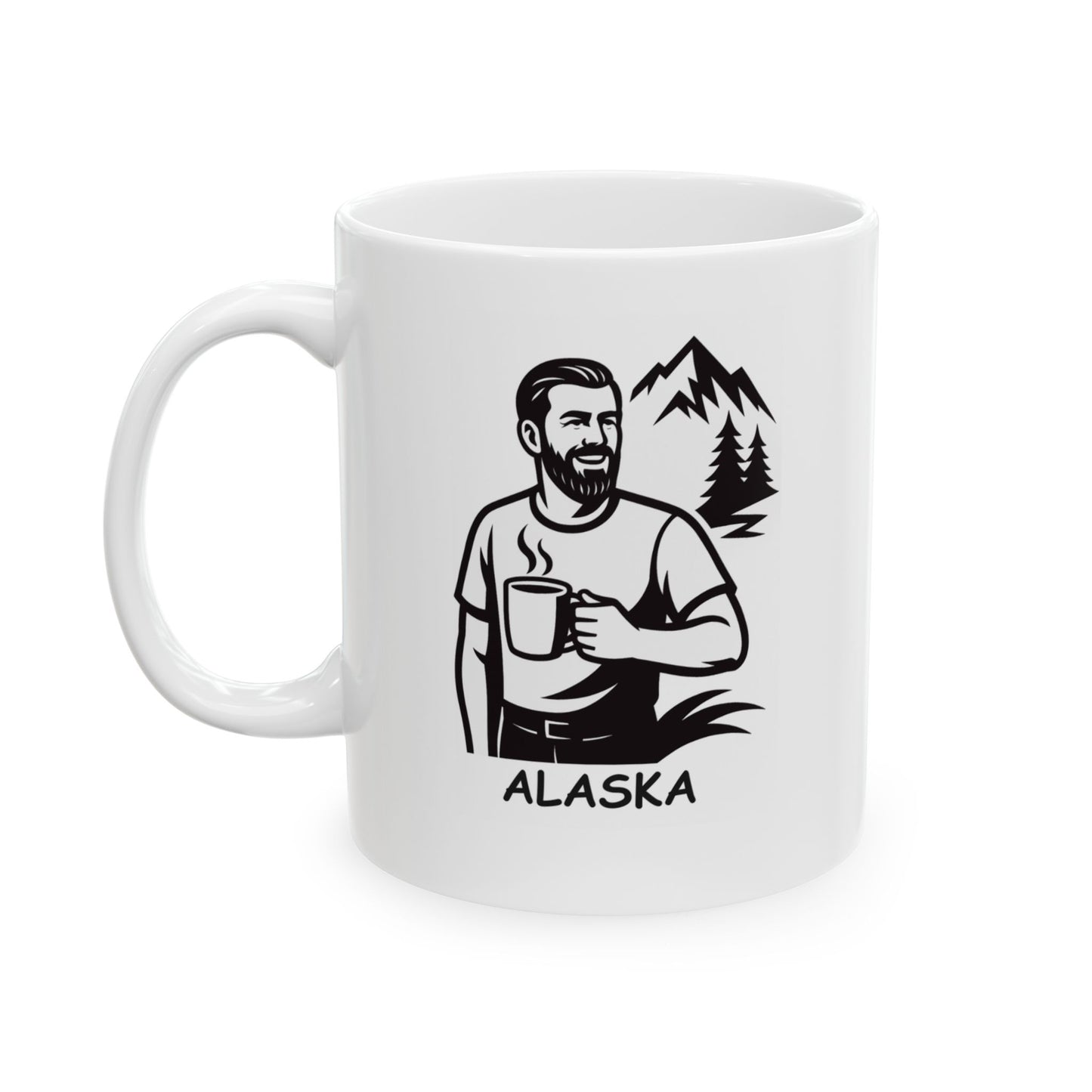 "Alaska: The land of the midnight sun... and endless cups of coffee." Ceramic Mug - 11oz & 15oz - 12995