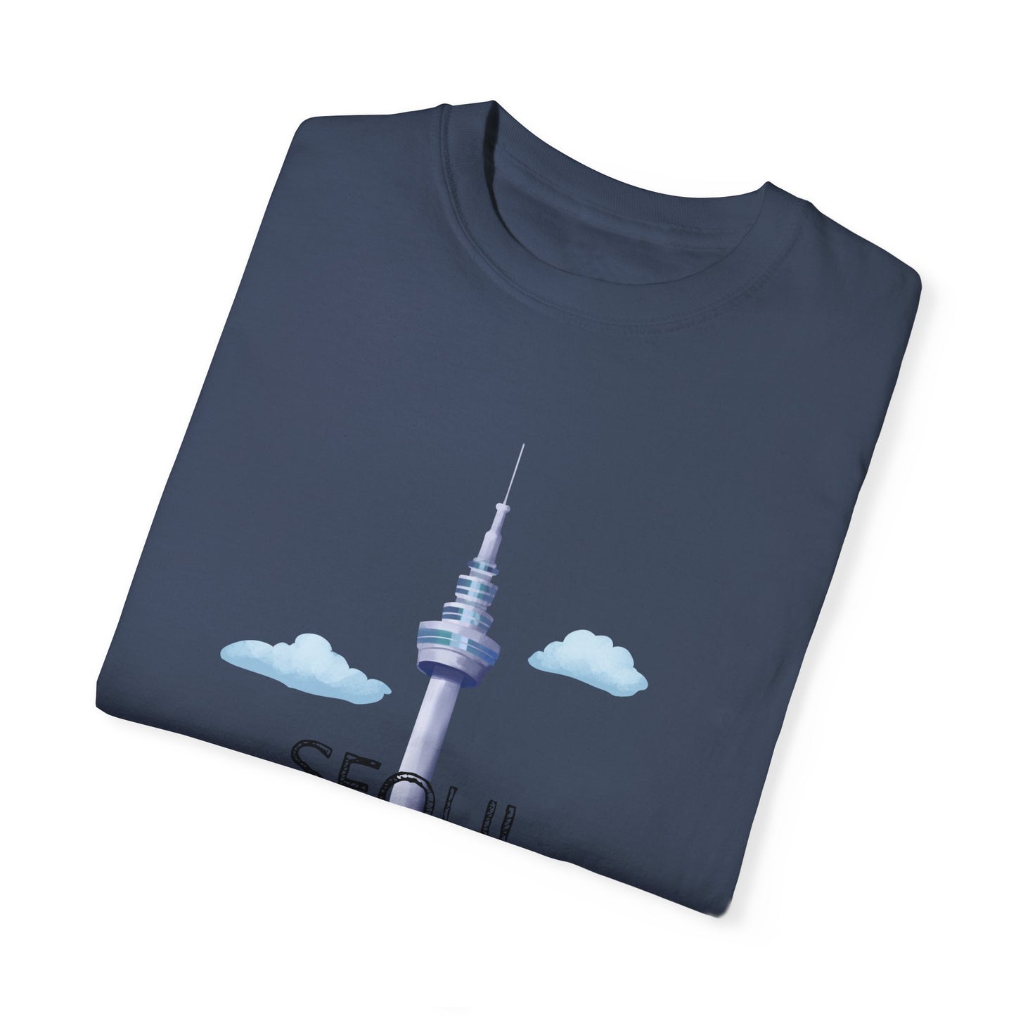 Seoul Skyline Unisex T-Shirt - Casual Travel Tee - 12046