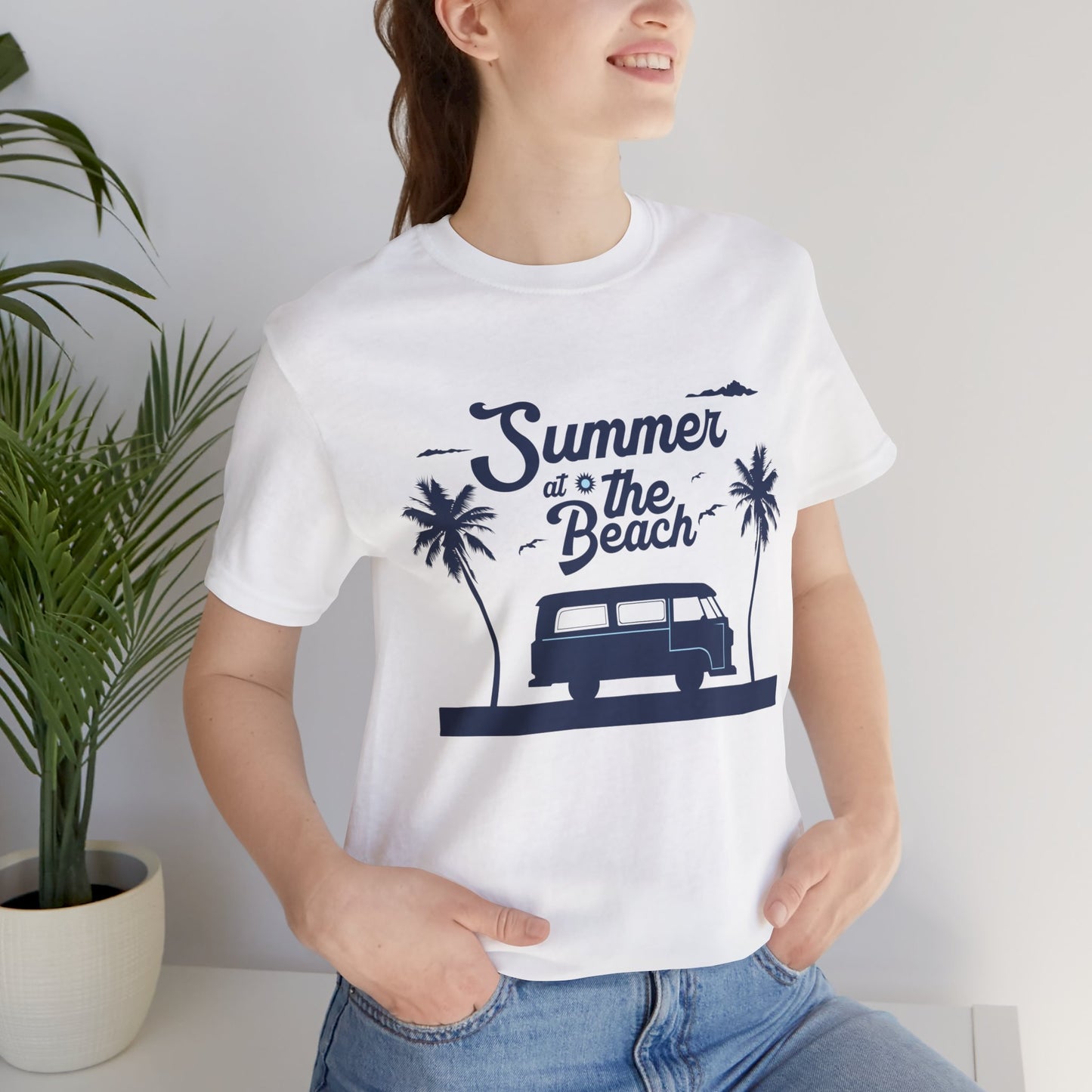 Summer At The Beach - Unisex Jersey Short Sleeve Tee