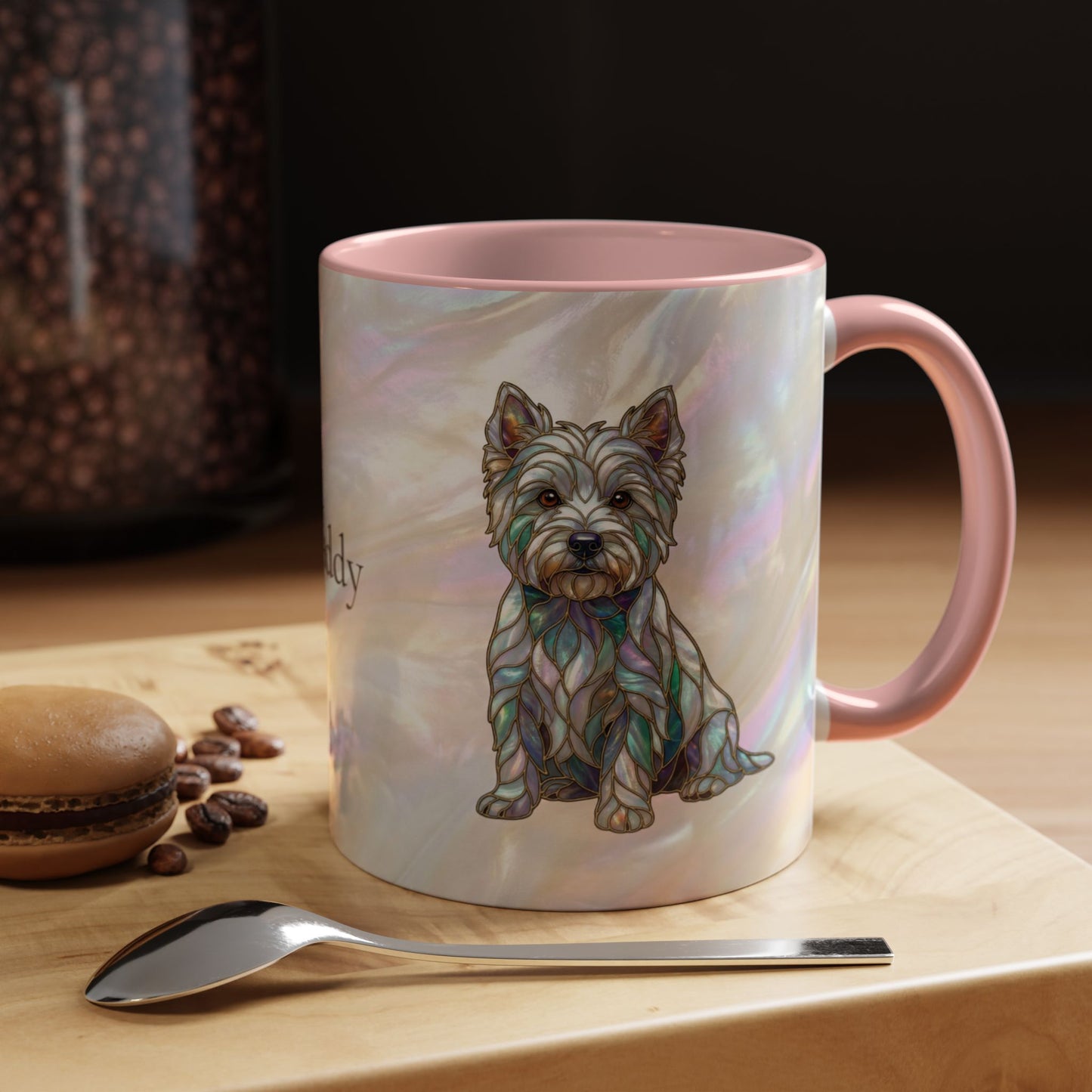 Westie Accent Coffee Mug – Stained Glass Design 11/15oz - 14650