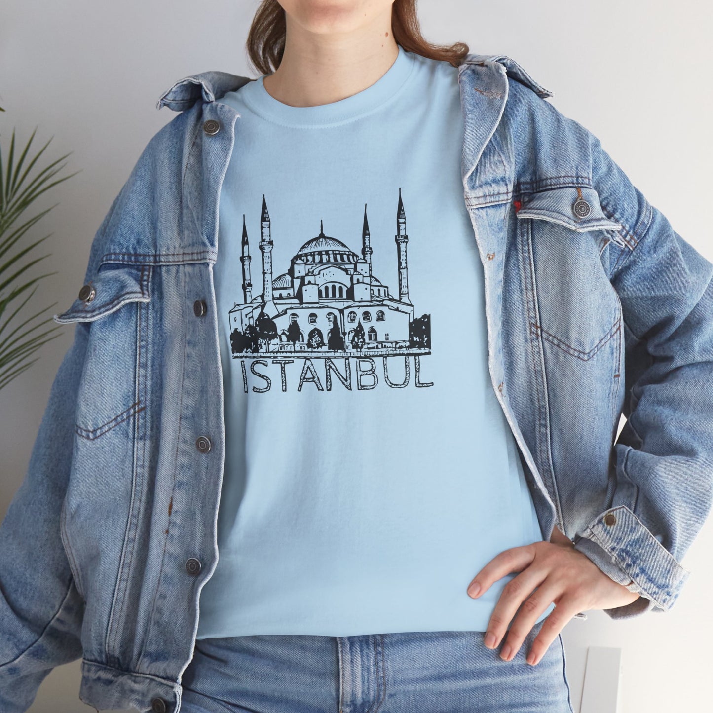 Istanbul Unisex Heavy Cotton Tee - Travel Inspired Apparel - 12007