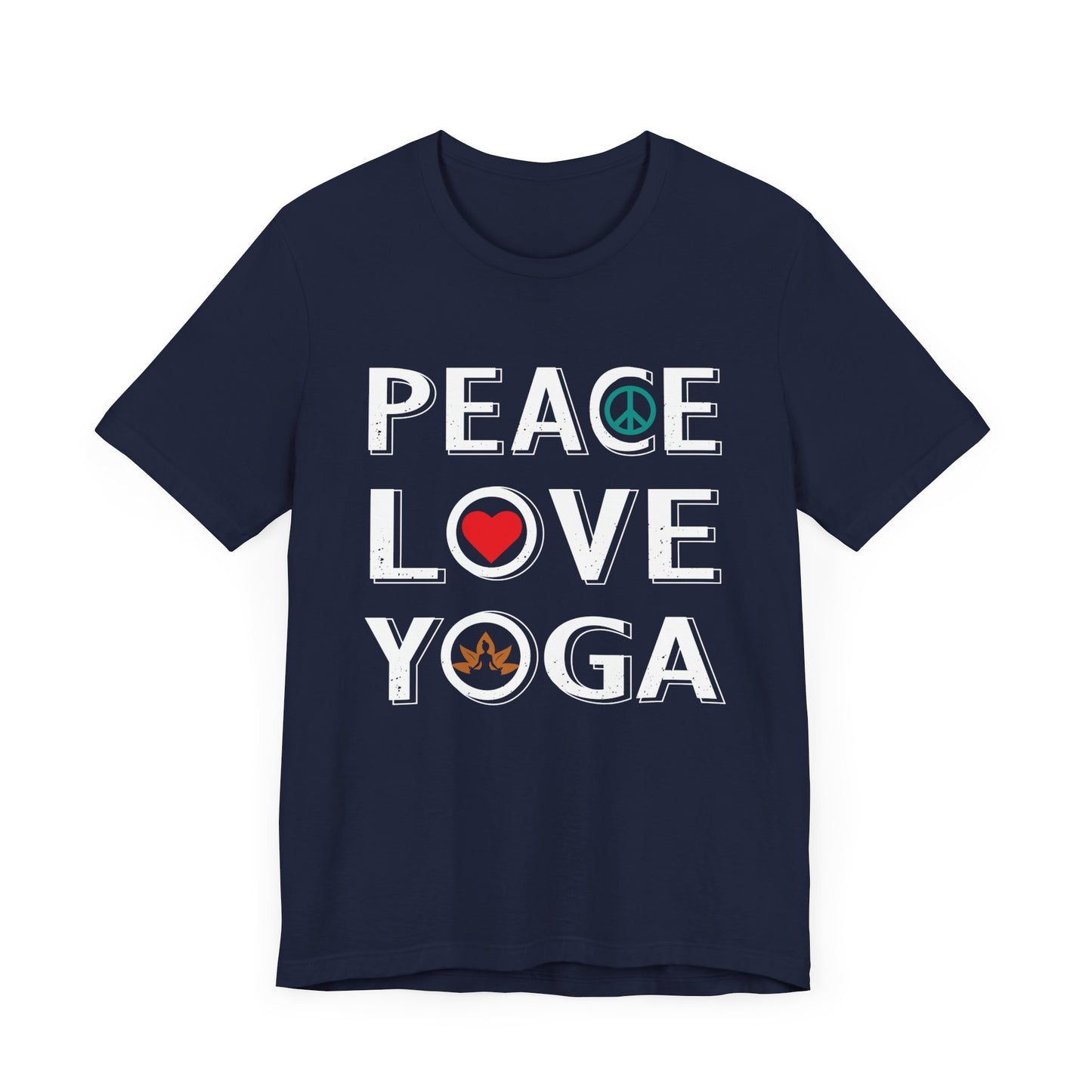 Peace Love Yoga - Unisex Jersey Short Sleeve Tee