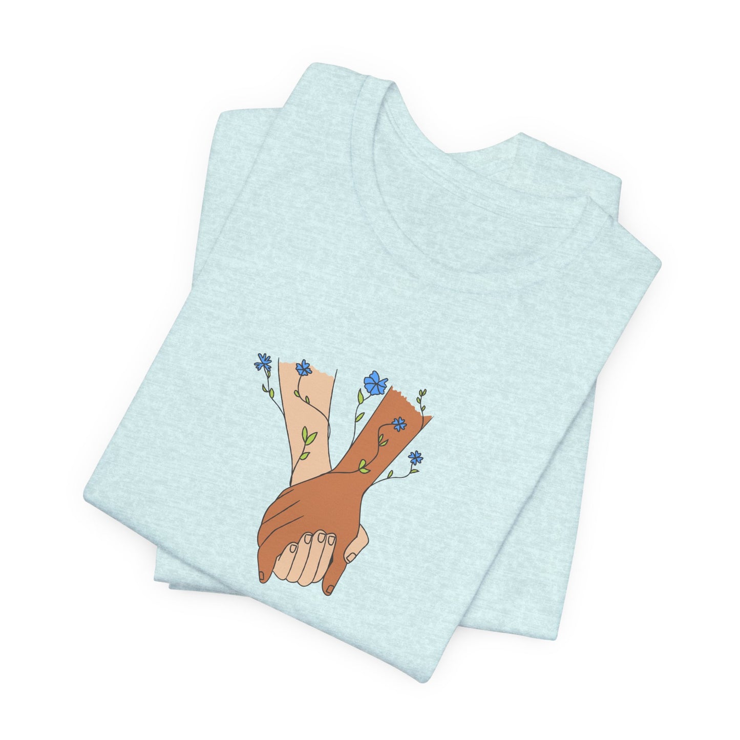 Holding Hands, I Love You - Unisex Jersey Short Sleeve Tee - 11406